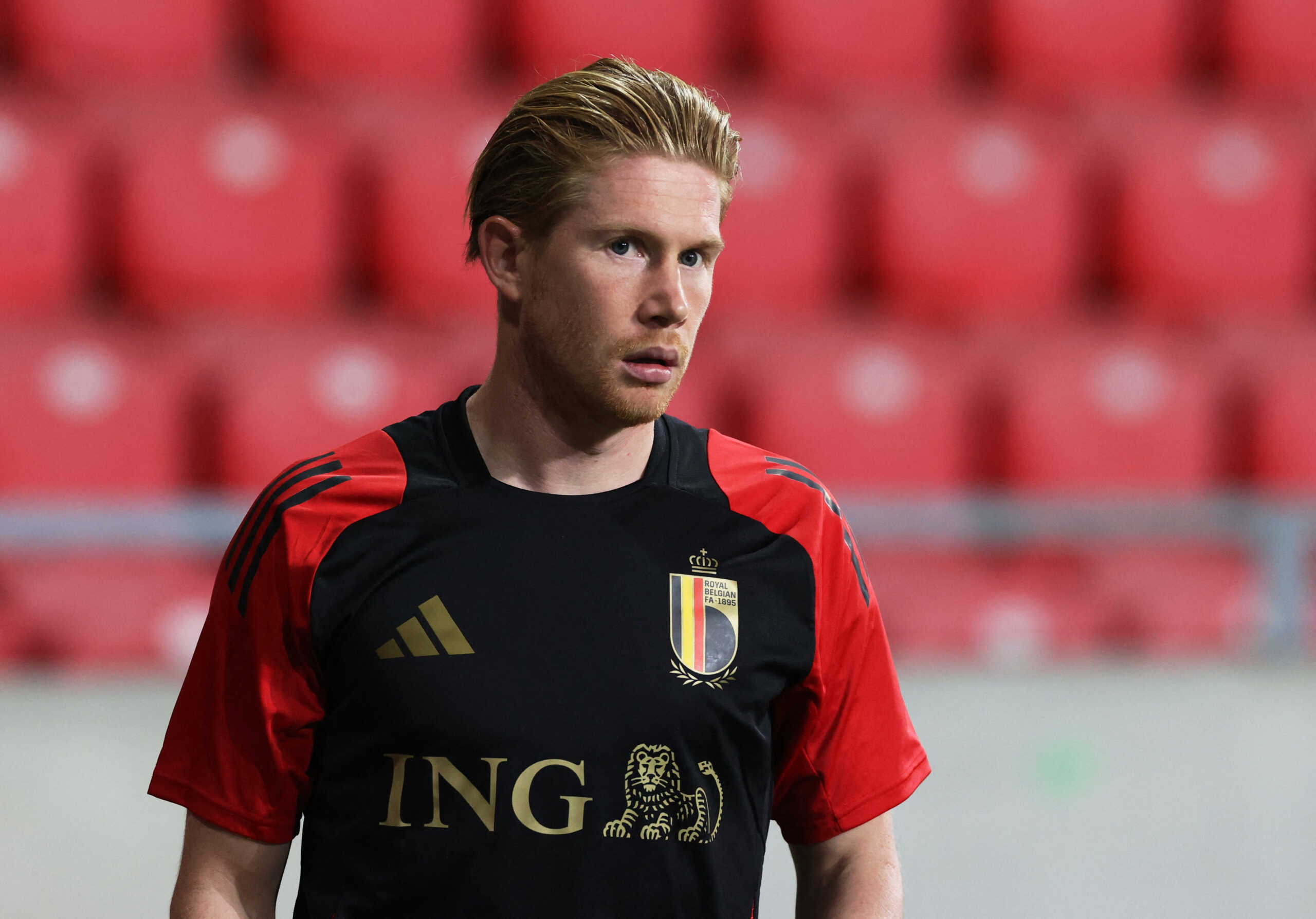 Soccer Football - Nations League - League A - Group 2 - Belgium v Israel - Nagyerdei Stadion, Debrecen, Hungary - September 6, 2024 Belgium's Kevin De Bruyne during the warm up before the match REUTERS