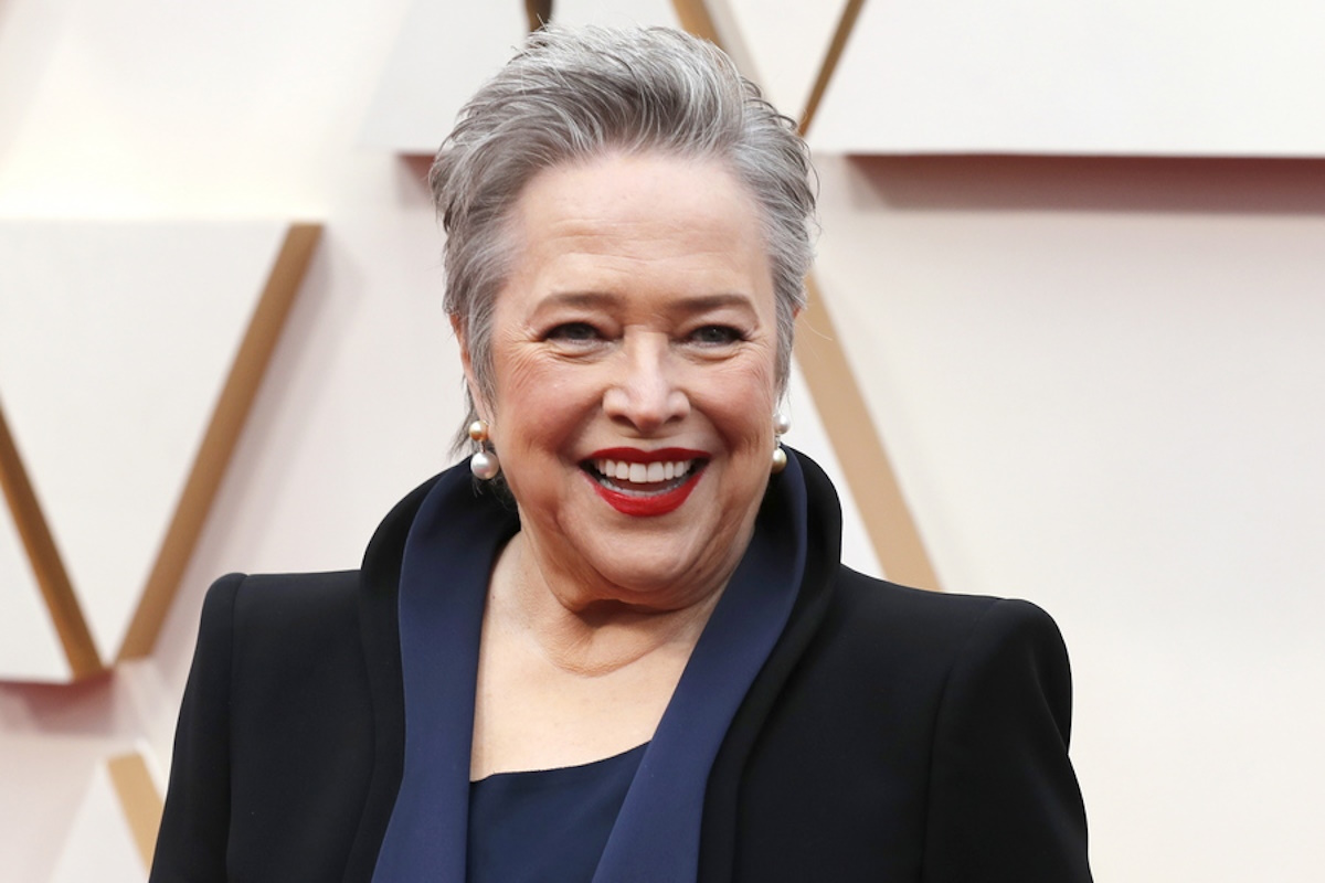 epa08207914 Kathy Bates arrives for the 92nd annual Academy Awards ceremony at the Dolby Theatre in Hollywood, California, USA, 09 February 2020. The Oscars are presented for outstanding individual or collective efforts in filmmaking in 24 categories.  EPA