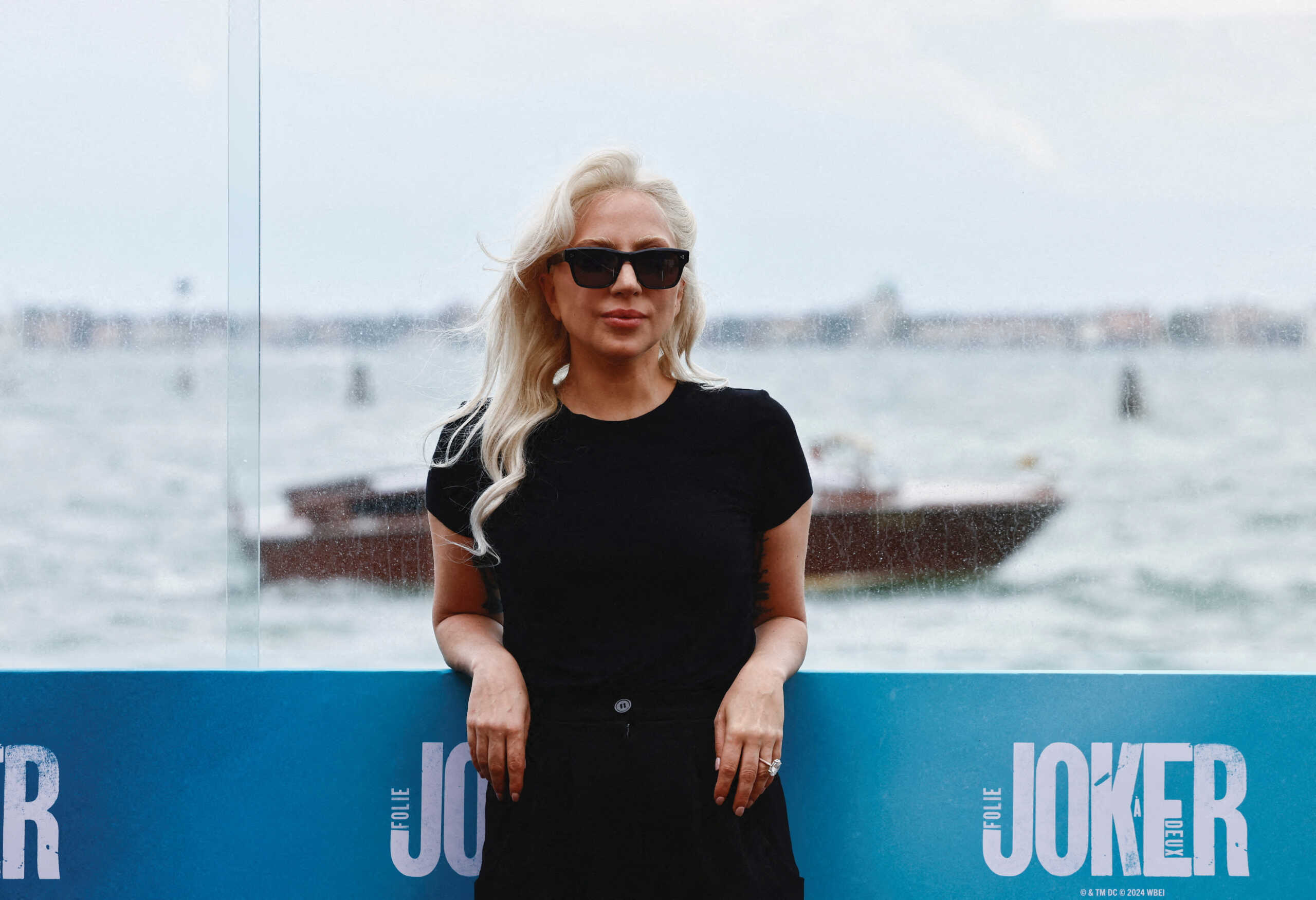 Cast member Lady Gaga poses during a photocall for the movie "Joker: Folie a Deux", in competition, at the Cipriani Hotel, during the 81st Venice Film Festival, Venice, Italy, September 5, 2024. REUTERS