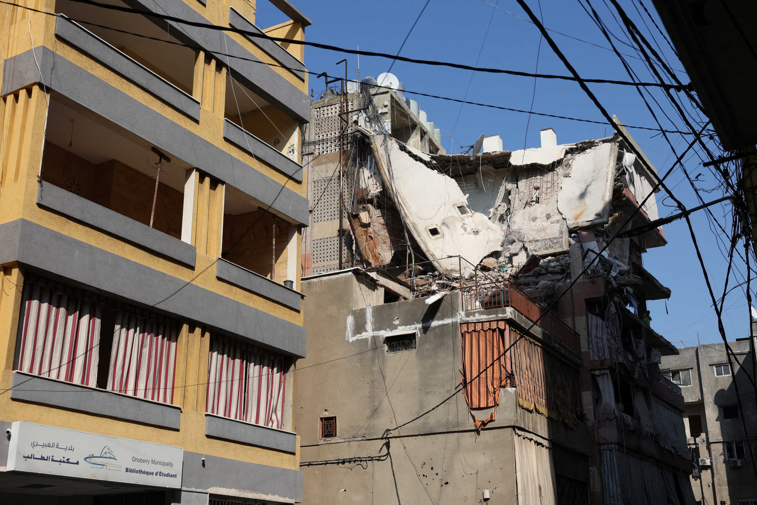 A view shows the damage at the site of an Israeli strike in Beirut's southern suburbs, Lebanon September 24, 2024. REUTERS
