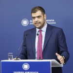 Ενημέρωση των πολιτικών συντακτών και των ανταποκριτών ξένου Τύπου από τον Κυβερνητικό Εκπρόσωπο Παύλο Μαρινάκη Δευτέρα 2 Σεπτεμβρίου 2024. 
(ΓΙΩΡΓΟΣ ΚΟΝΤΑΡΙΝΗΣ