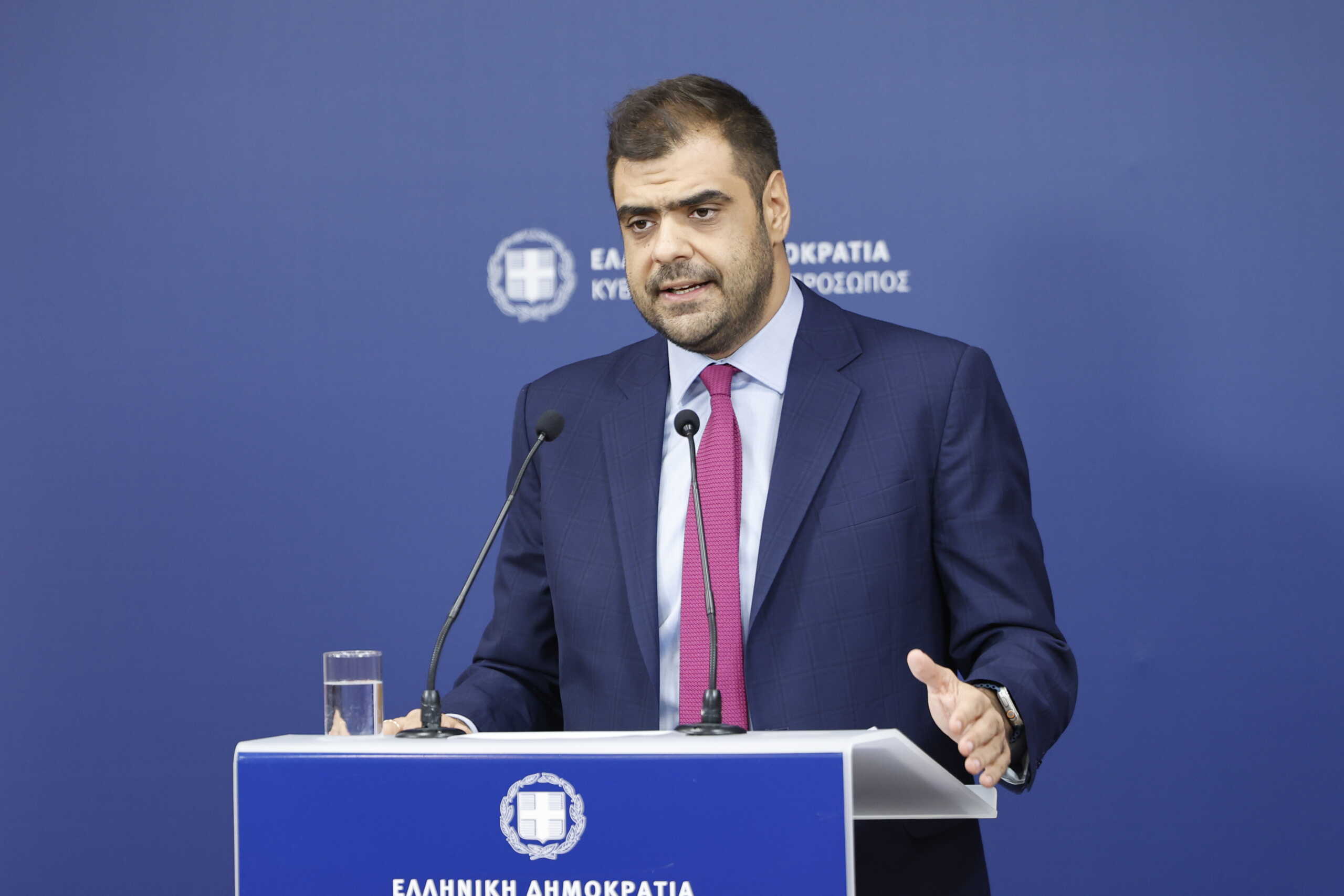 Ενημέρωση των πολιτικών συντακτών και των ανταποκριτών ξένου Τύπου από τον Κυβερνητικό Εκπρόσωπο Παύλο Μαρινάκη Δευτέρα 2 Σεπτεμβρίου 2024. 
(ΓΙΩΡΓΟΣ ΚΟΝΤΑΡΙΝΗΣ