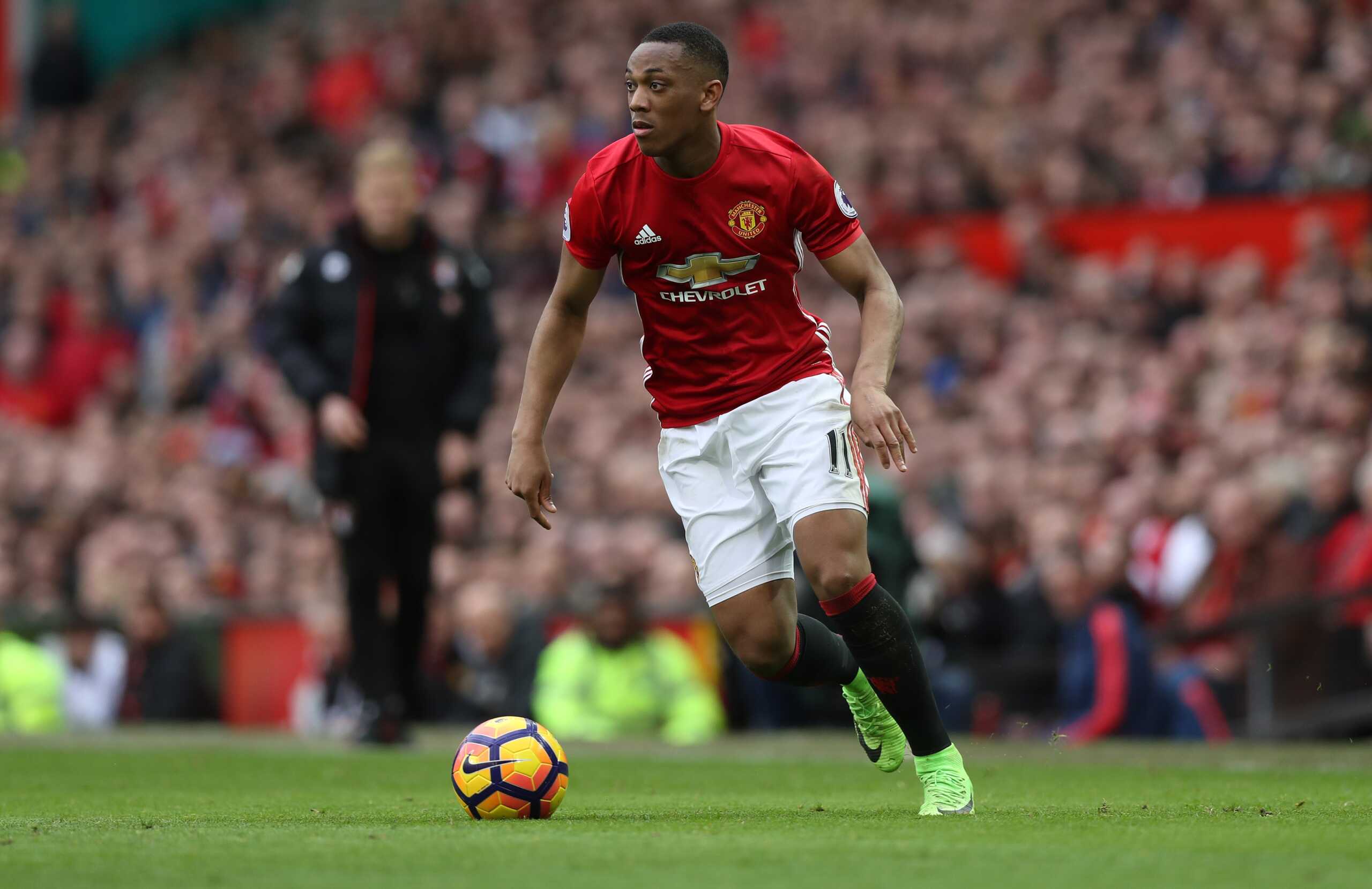 March 4, 2017 - Manchester, United Kingdom - Anthony Martial of Manchester United during the English Premier League match at Old Trafford Stadium, Manchester. Picture date: March 4th, 2017. Pic Lynne Cameron
