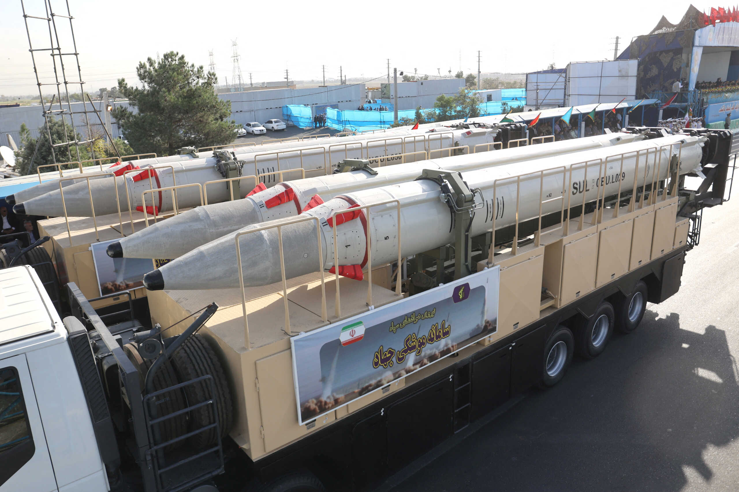 The Jihad missile system is seen during the annual military parade in Tehran, Iran, September 21, 2024. Majid Asgaripour