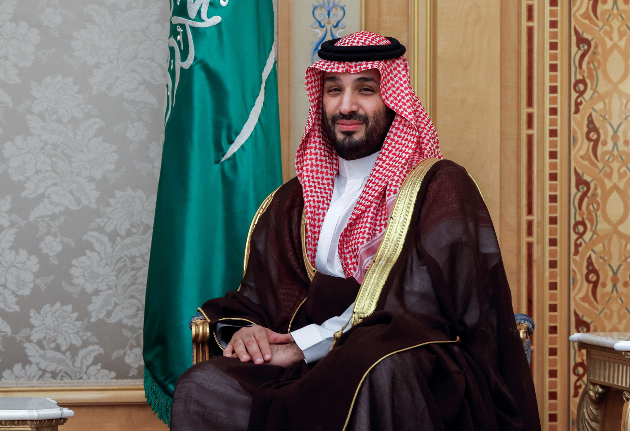 FILE PHOTO: Saudi Crown Prince and Prime Minister Mohammed bin Salman meets with U.S. Secretary of State Antony Blinken at the Al Yamamah Palace in Riyadh, Saudi Arabia, April 29, 2024. REUTERS