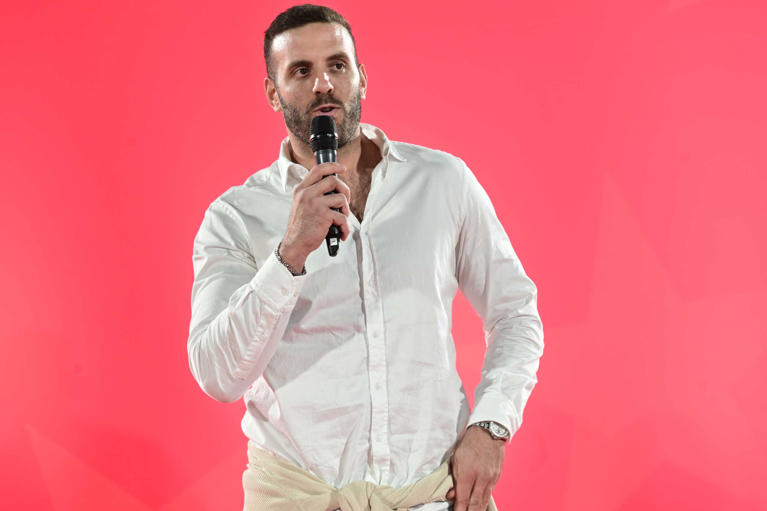 Παρουσίαση ομάδας ευρωβουλευτών του ΣΥΡΙΖΑ - ΠΣ για τις προκριματικές εκλογές απο τον Πρόεδρο Στέφανο Κασσελάκη στη Νέα Ιωνία., Τρίτη 9 Απριλίου 2024.  (ΤΑΤΙΑΝΑ ΜΠΟΛΑΡΗ
