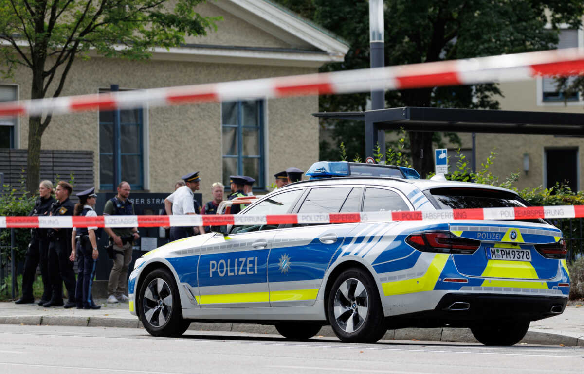 Police secures the area near the Israeli consulate after German police opened fire on a suspect who appeared to be carrying a gun near the Israeli consulate and a Nazi history museum in central Munich, Germany, September 5, 2024.     REUTERS