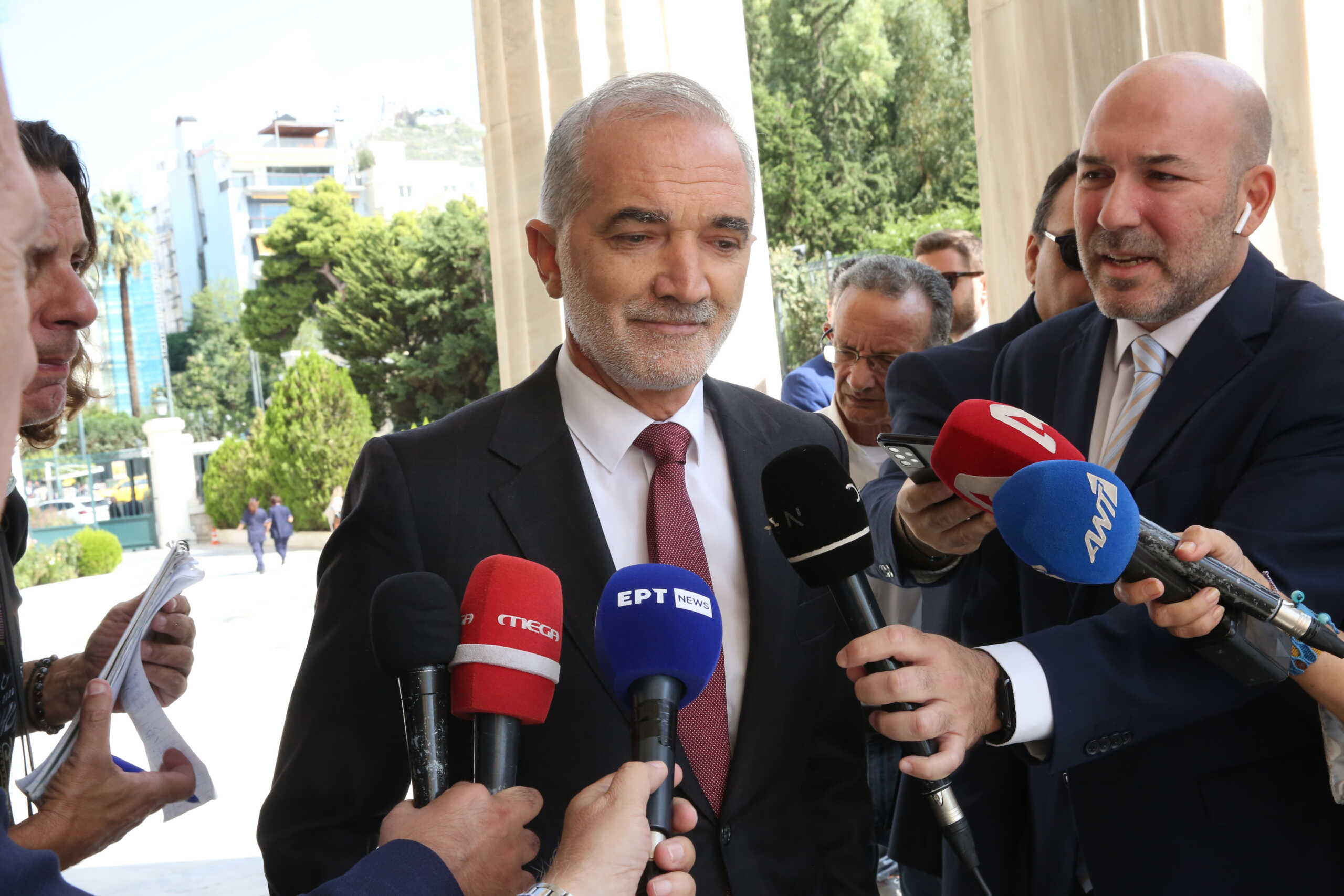 Συνεδρίαση της Επιτροπής Δεοντολογίας της Κοινοβουλευτικής Ομάδας της ΝΔ με θέμα τη διαγραφή του Μάριου Σαλμά, Δευτέρα 23 Σεπτεμβρίου 2024. 
(ΓΙΑΝΝΗΣ ΠΑΝΑΓΟΠΟΥΛΟΣ