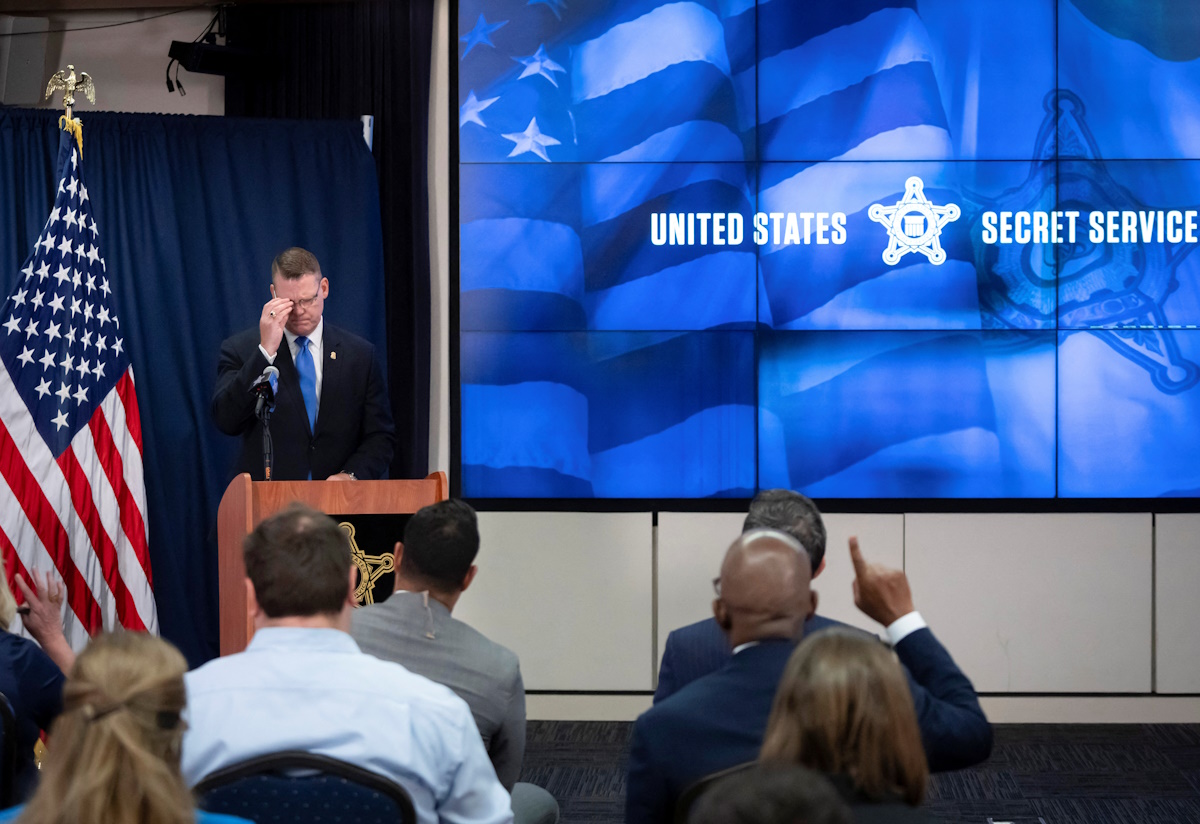 Ronald Rowe Jr., acting director of the U.S. Secret Service, speaks to journalists at the agency’s headquarters in Washington, U.S., September 20, 2024. Ben Curtis