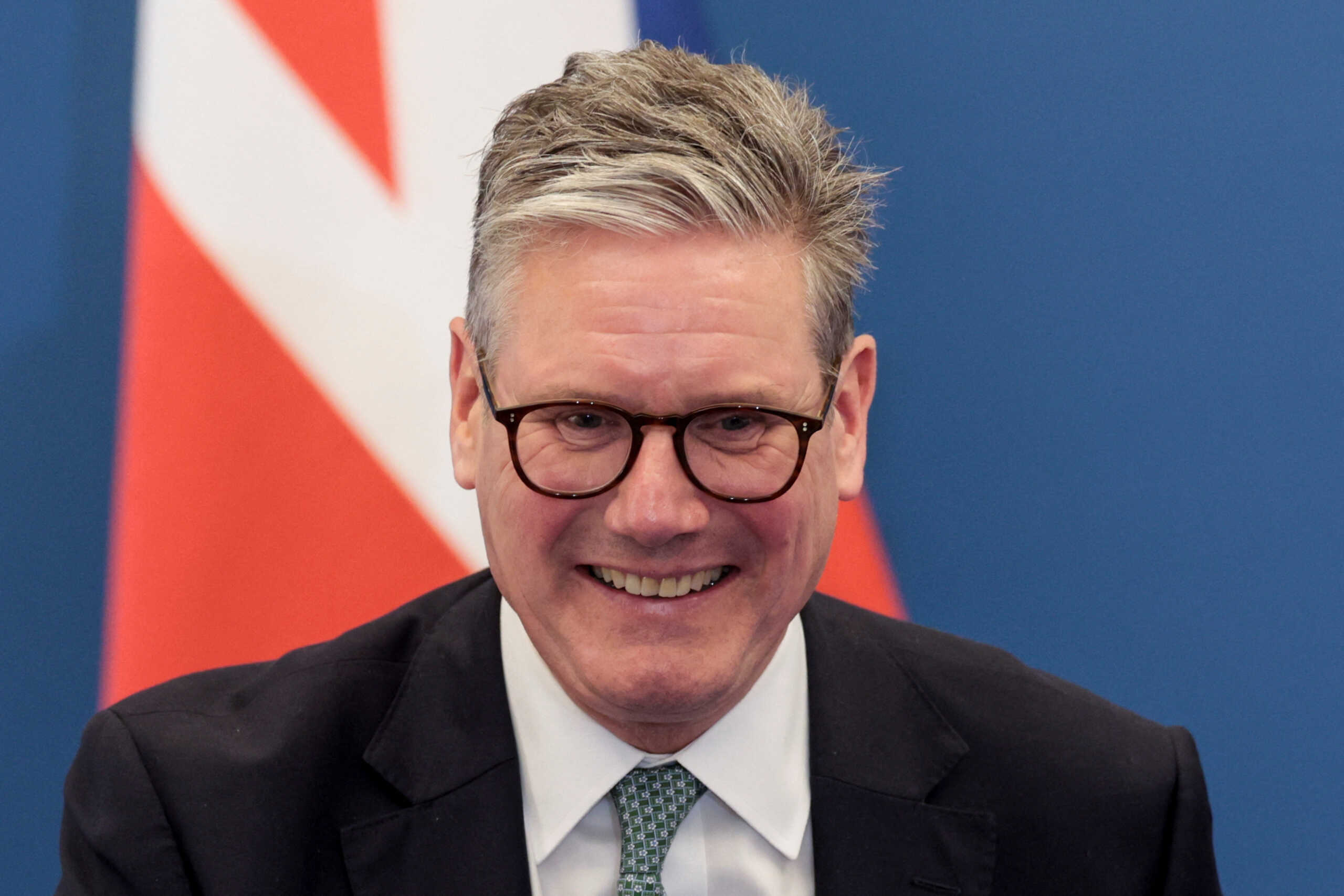 British Prime Minister Keir Starmer attends a press conference with Italian Prime Minister Giorgia Meloni (not pictured) at Villa Doria Pamphilj in Rome, Italy, September 16, 2024. REUTERS