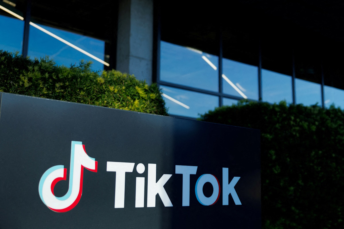 FILE PHOTO: A view shows the office of TikTok after the U.S. House of Representatives overwhelmingly passed a bill that would give TikTok's Chinese owner ByteDance about six months to divest the U.S. assets of the short-video app or face a ban, in Culver City, California, March 13, 2024.  REUTERS