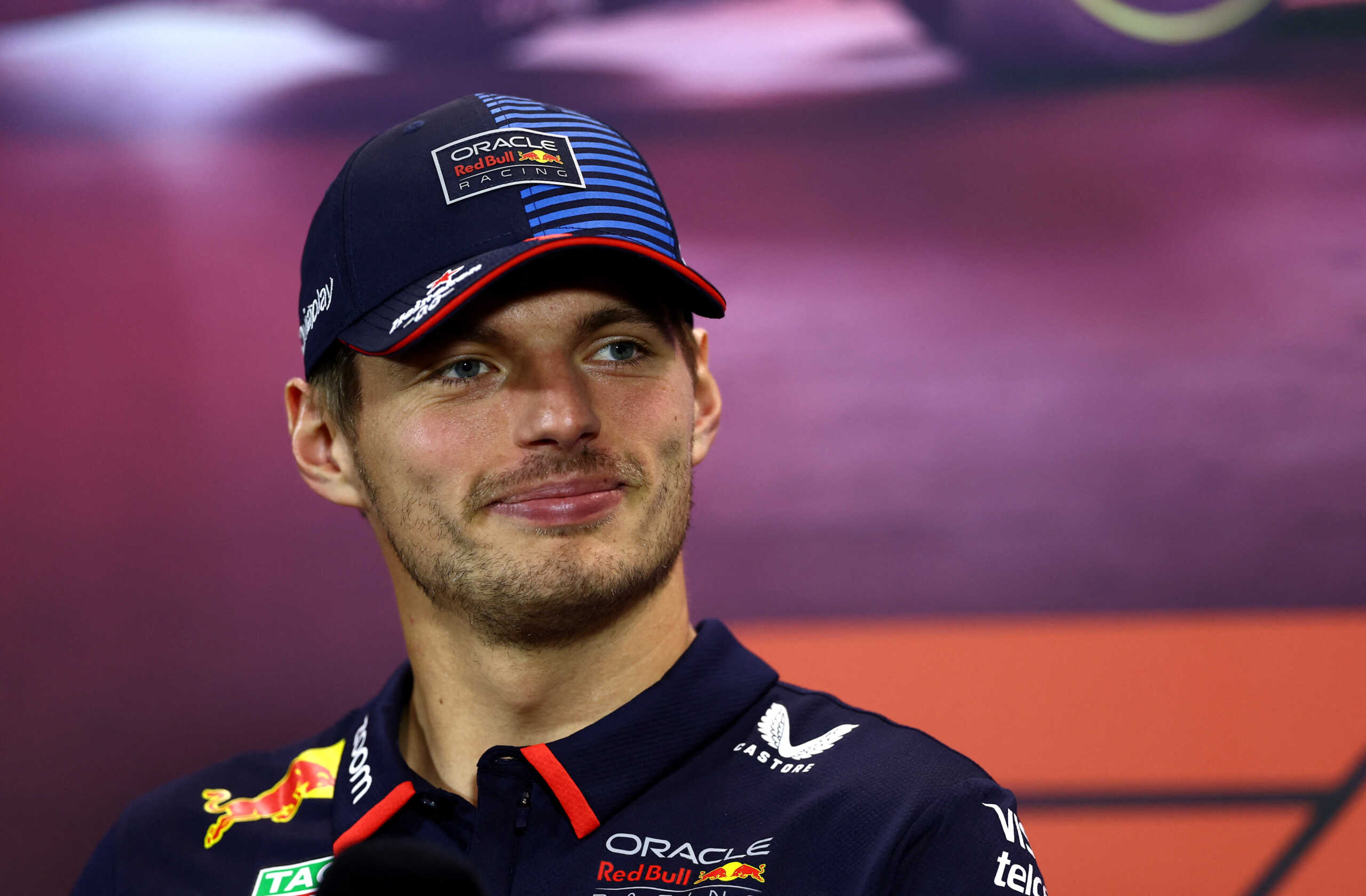 Formula One F1 - Singapore Grand Prix - Marina Bay Street Circuit, Singapore - September 19, 2024 Red Bull's Max Verstappen during the press conference REUTERS