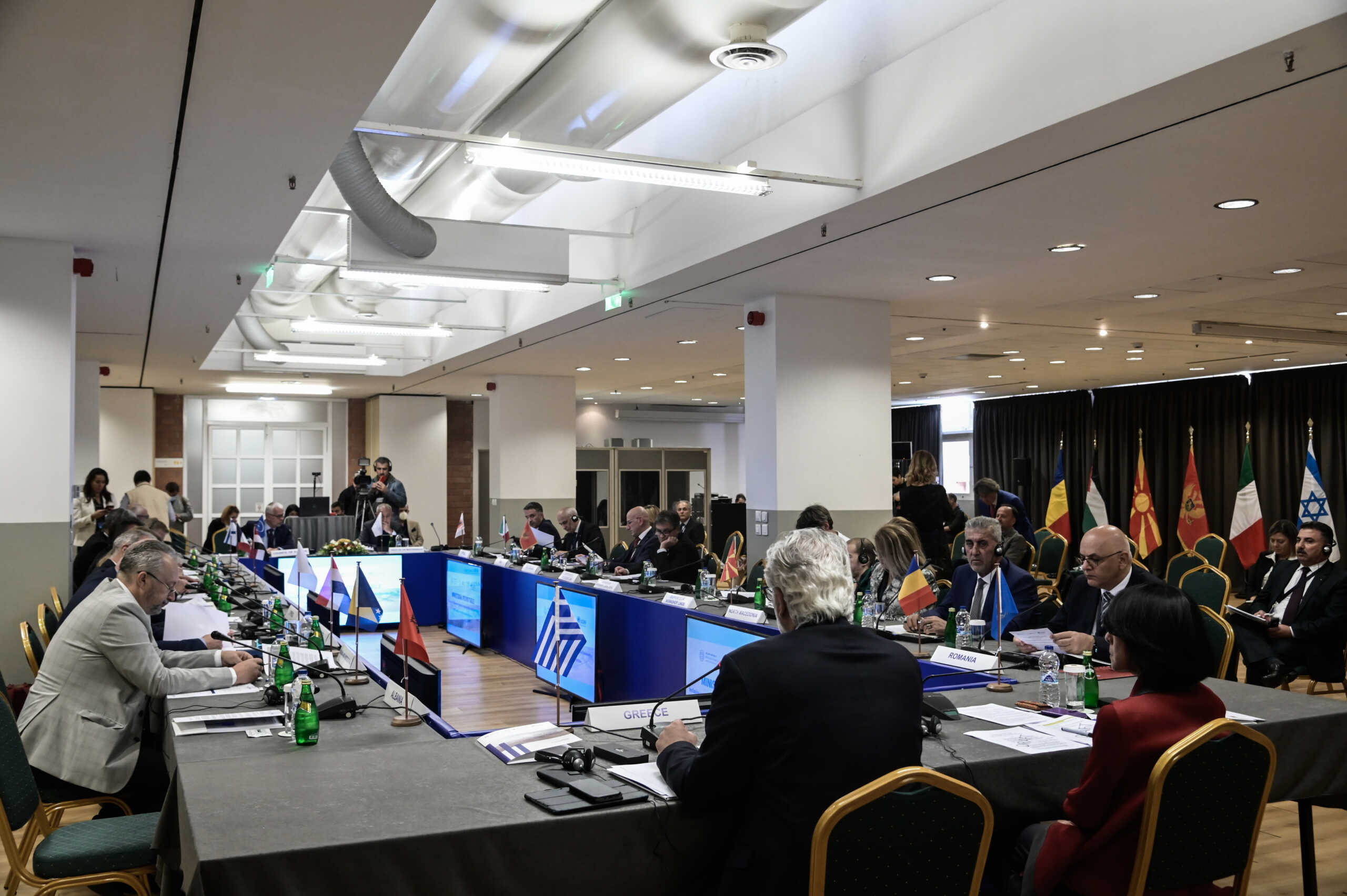 Υπουργική συνάντηση των χωρών της ανατολικής Μεσογείου, στο πλαίσιο του Διαλόγου για τον Οδικό Χάρτη Μείωσης του Κινδύνου Καταστροφών των Ηνωμένων Εθνών, με θέμα την εμβάθυνση της συνεργασίας για τη θωράκιση των κοινωνιών μας και την ενίσχυση της ανθεκτικότητας έναντι συνεπειών από καύσωνα, ξηρασία και πυρκαγιές, Παρασκευή 21 Οκτωβρίου 2022. 
(ΜΙΧΑΛΗΣ ΚΑΡΑΓΙΑΝΝΗΣ