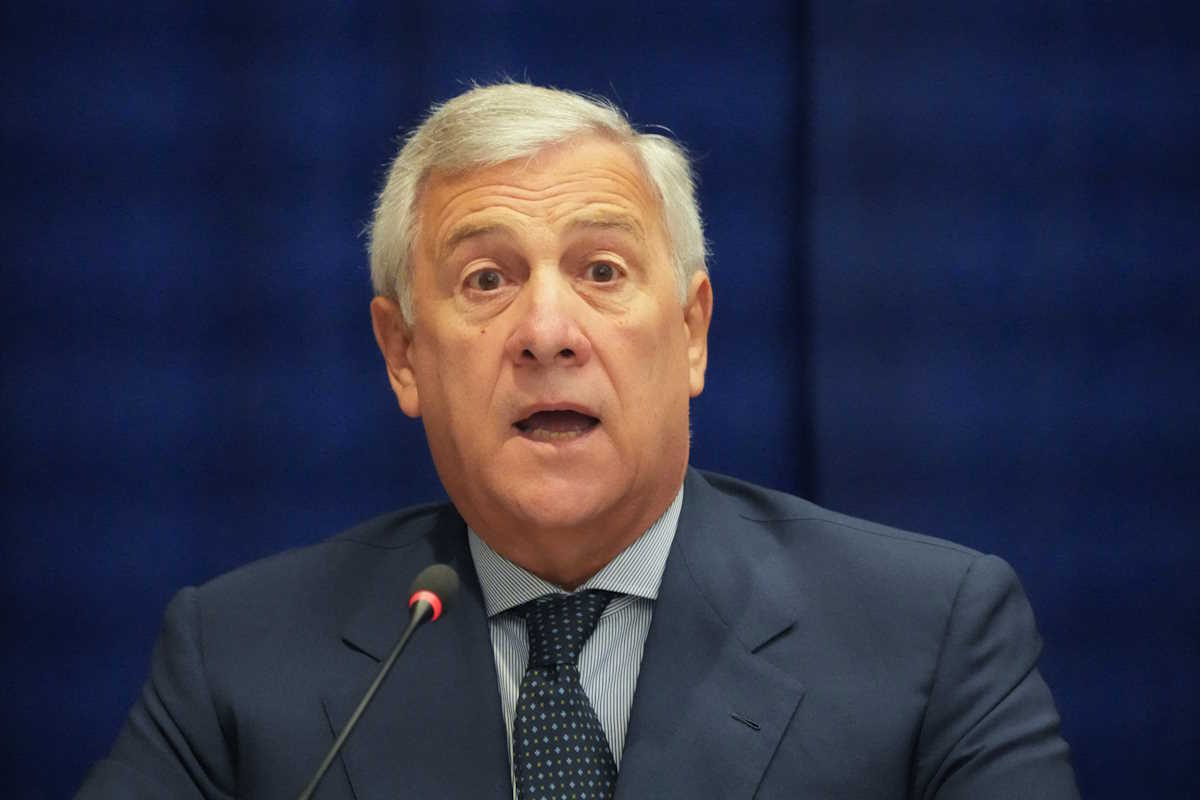 Italian Minister of Foreign Affairs Antonio Tajani speaks during a G7+ Ministerial Meeting on Ukraine Energy Sector Support in New York, U.S., on September 23, 2024.     BRYAN R. SMITH