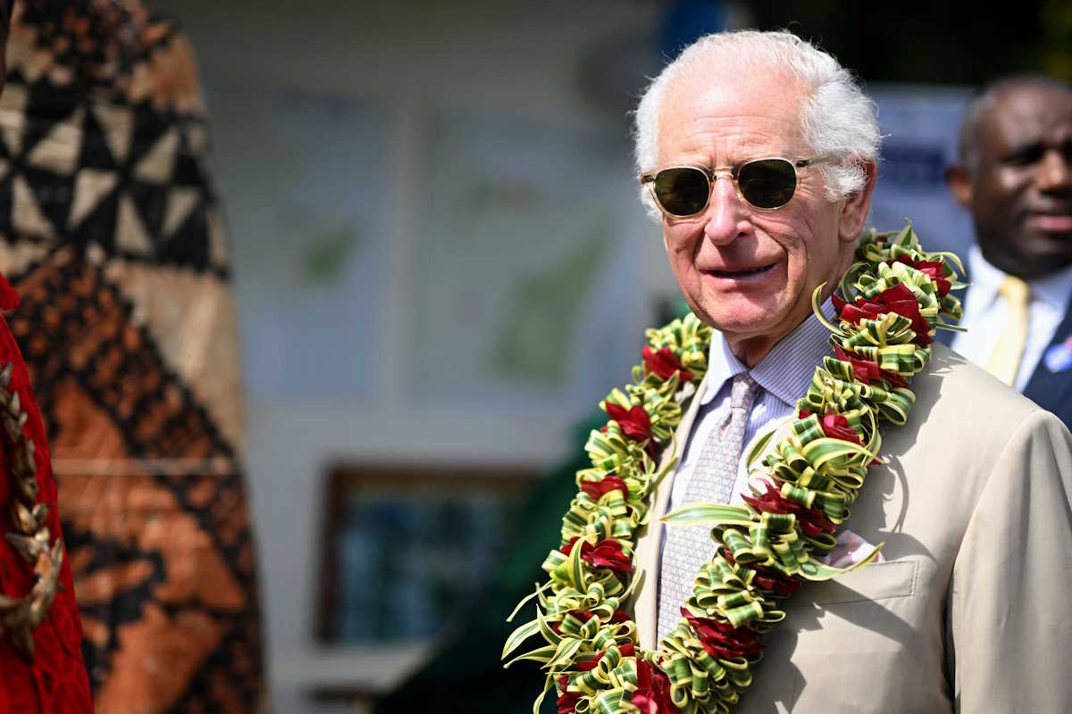 King Charles III formally opens The King's Garden in the grounds of the Robert Louis Stevenson Museum to commemorate His Majesty's visit to Samoa. The Museum and its grounds are part of the surrounding Vailima Botanical Garden, in Apia, Samoa, October 25, 2024   Victoria Jones