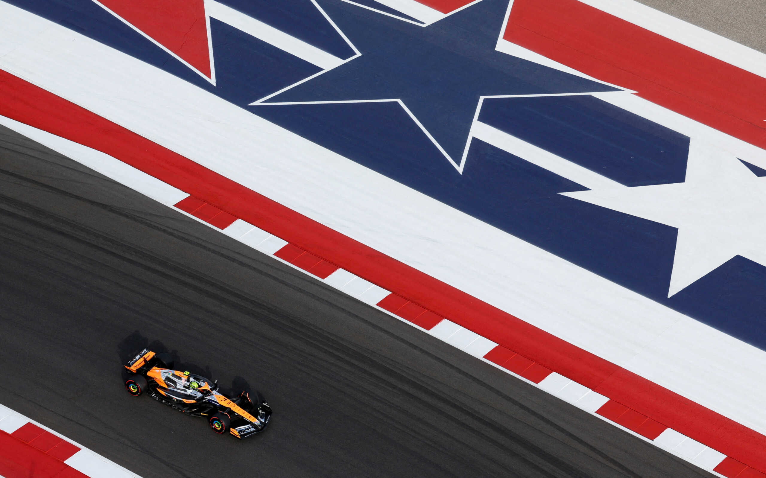 Formula One F1 - United States Grand Prix - Circuit of the Americas, Austin, Texas, United States - October 19, 2024 McLaren's Lando Norris during qualifying REUTERS