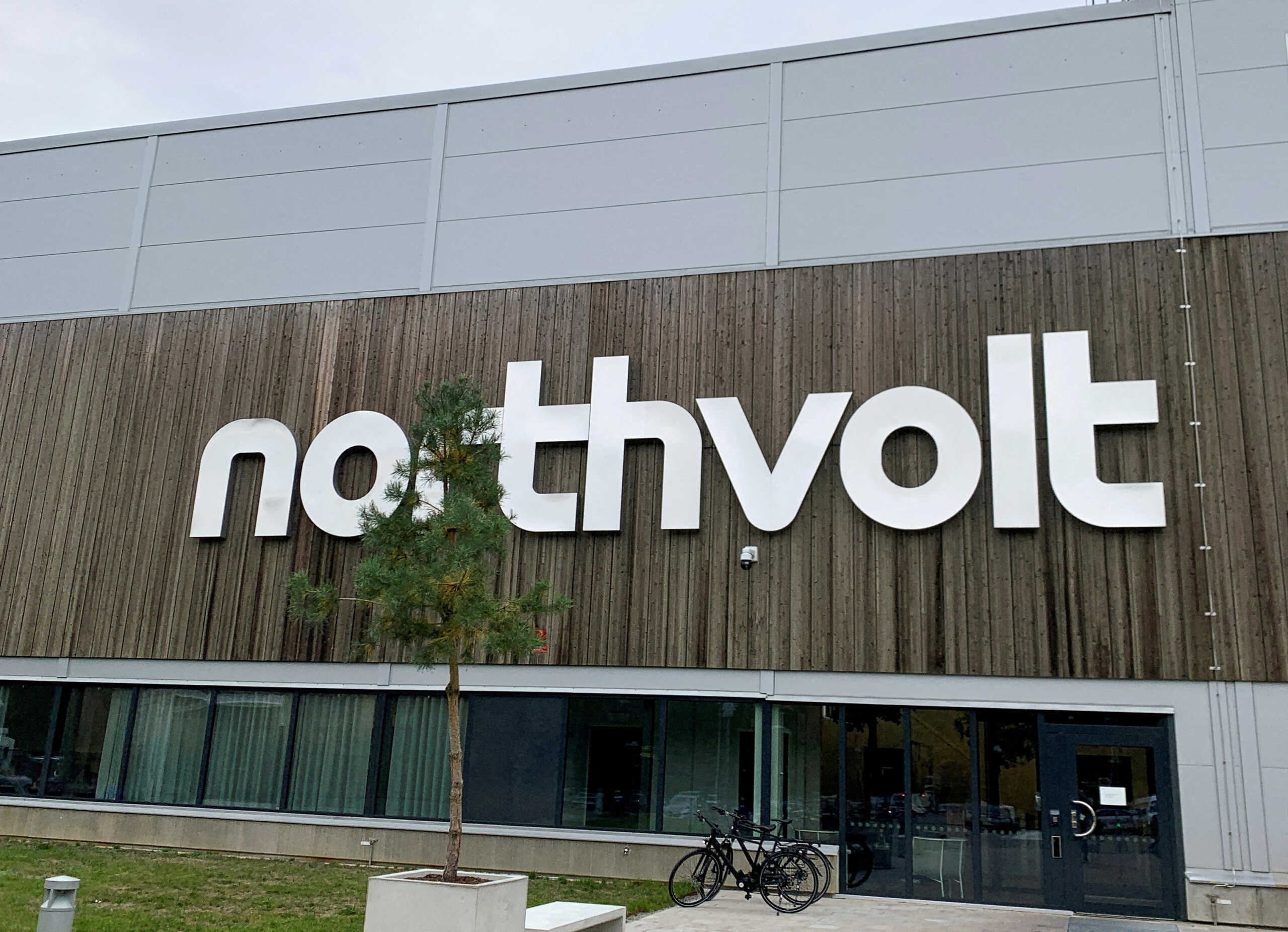 FILE PHOTO: A machine is pictured inside the Northvolt facility in Vasteras, Sweden, September 29, 2021. REUTERS