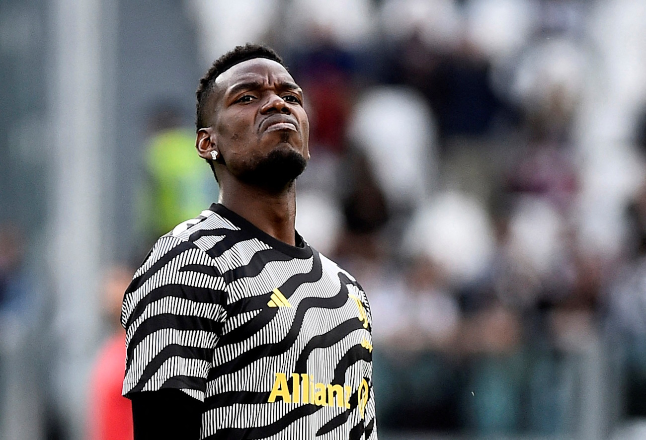 FILE PHOTO: Soccer Football - Serie A - Juventus v Cremonese - Allianz Stadium, Turin, Italy - May 14, 2023 Juventus' Paul Pogba during the warm up before the match REUTERS