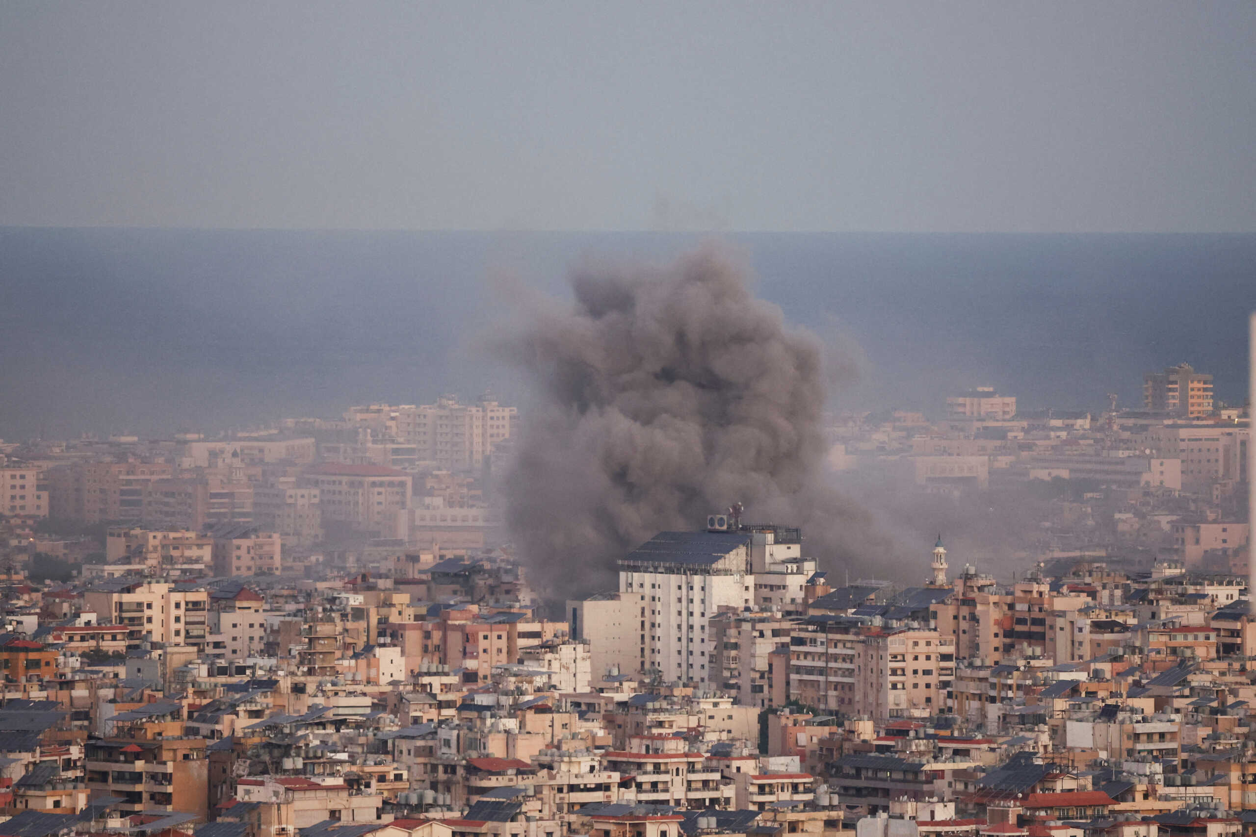 Smoke billows over Beirut's southern suburbs after an Israeli strike, amid the ongoing hostilities between Hezbollah and Israeli forces, as seen from Hadath, Lebanon October 20, 2024. REUTERS