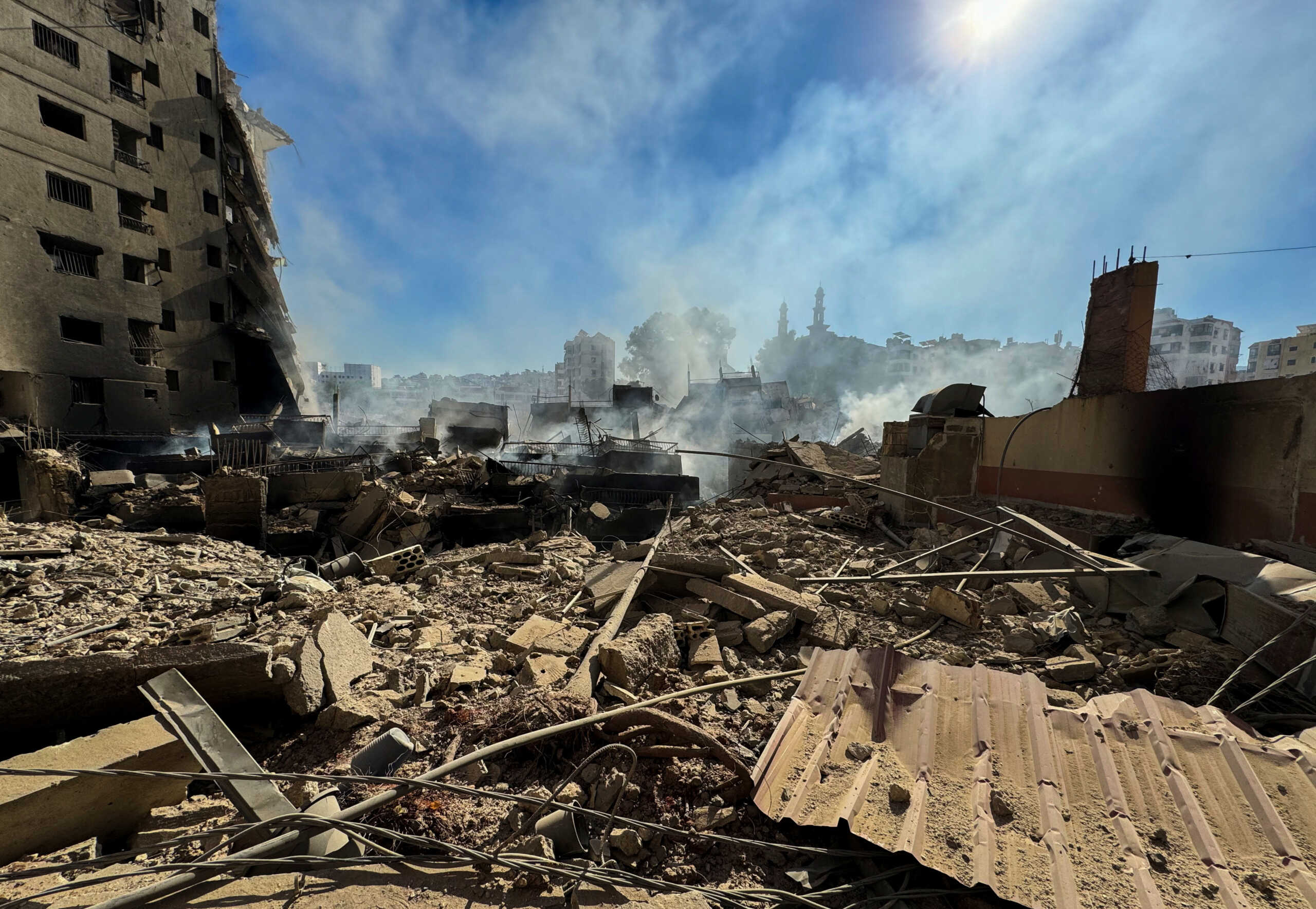 A view shows damaged buildings in the aftermath of Israeli strikes on Beirut's southern suburbs, amid the ongoing hostilities between Hezbollah and Israeli forces, Lebanon, October 24, 2024. REUTERS
