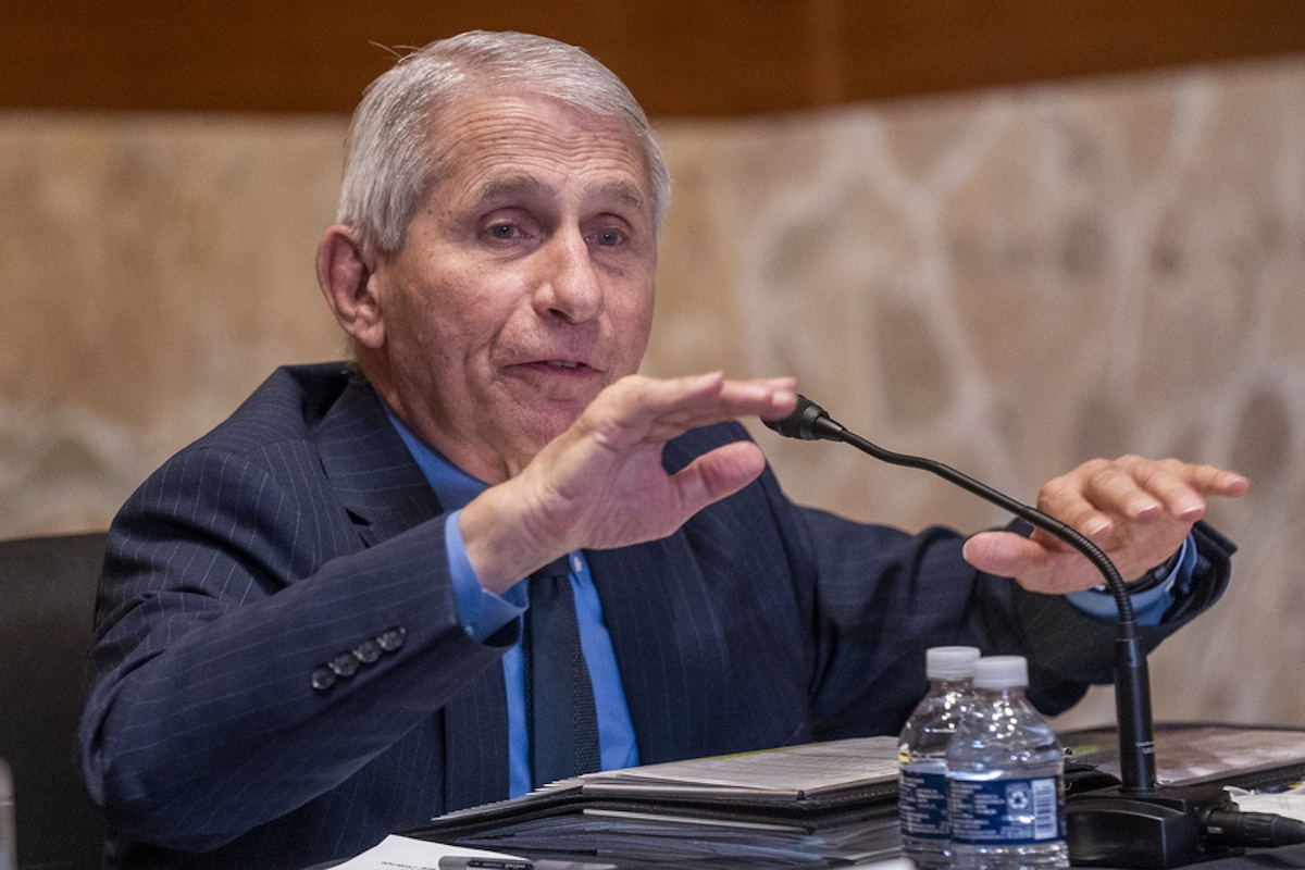 epa09953036 Director of the National Institute of Allergy and Infectious Diseases Dr. Anthony Fauci testifies during the Senate Appropriations Subcommittee on Labor, Health and Human Services, and Education, and Related Agencies hearing to examine proposed budget estimates for fiscal year 2023 for the National Institutes of Health on Capitol Hill in Washington, DC, USA, 17 May 2022.  EPA