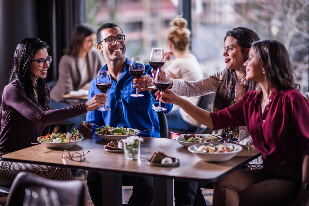 After hard work glass of wine is best way to relax.