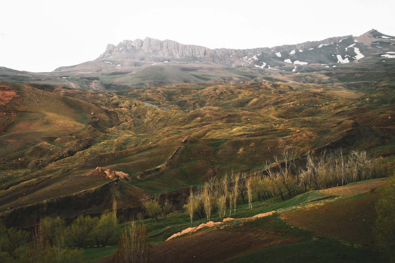 The Durupinar site with strong structure made of limonite adjacent to village of Uzengili in eastern Turkey. Noah's arc legend