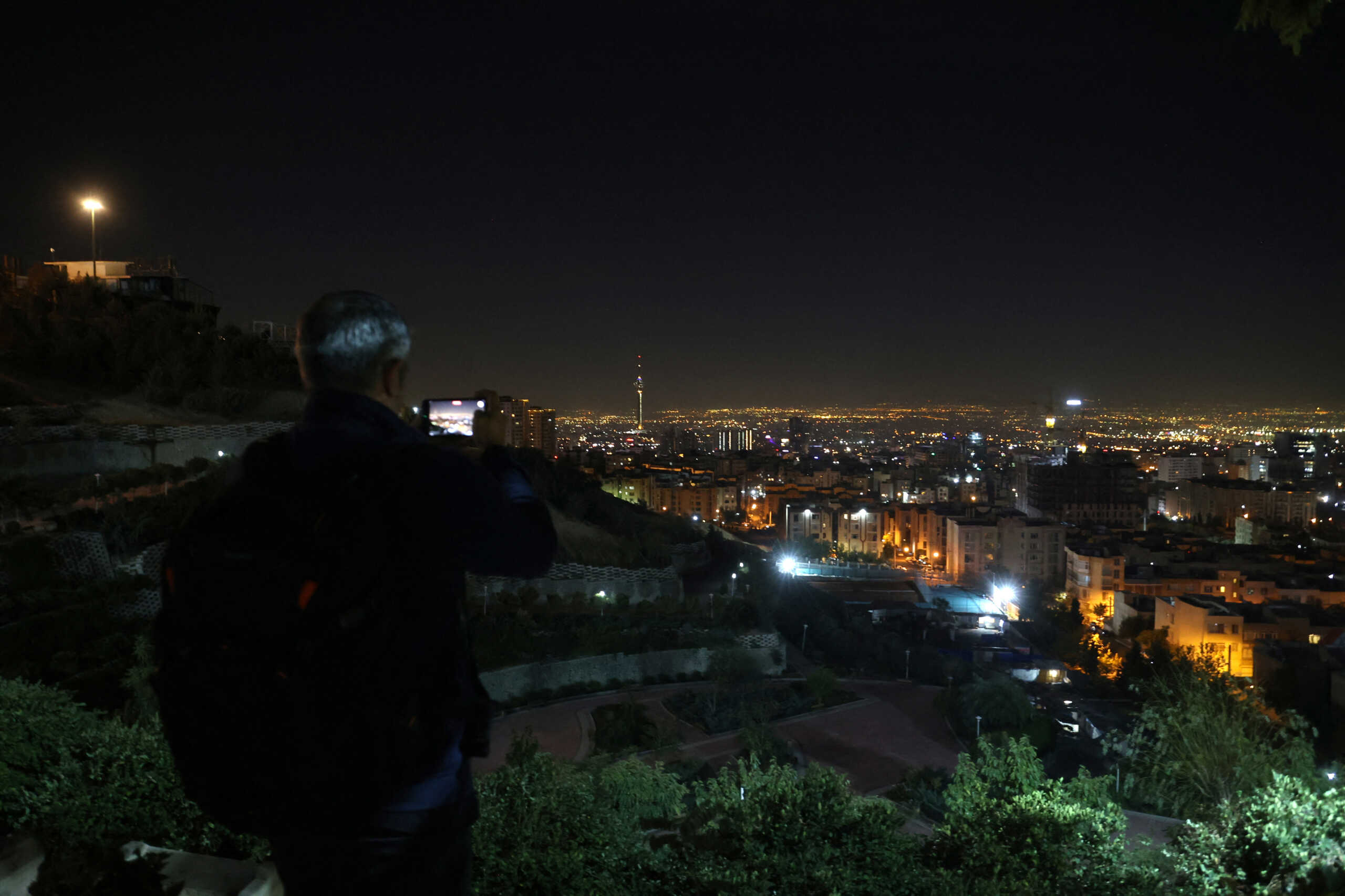 A general view of Tehran after several explosions were heard, in Tehran, Iran, October 26, 2024. Majid Asgaripour