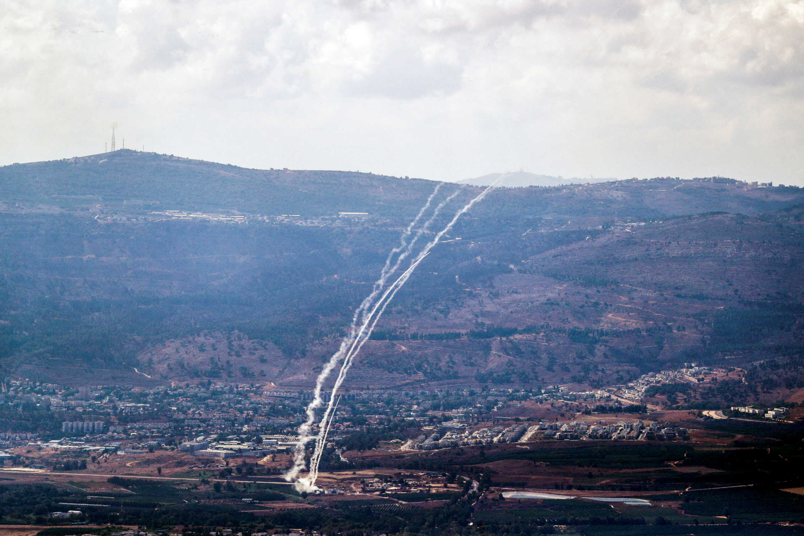 Israel's Iron Dome anti-missile system operates for interceptions as rockets are launched from Lebanon towards Israel, amid cross-border hostilities between Hezbollah and Israel, as seen from northern Israel September 21, 2024. REUTERS
