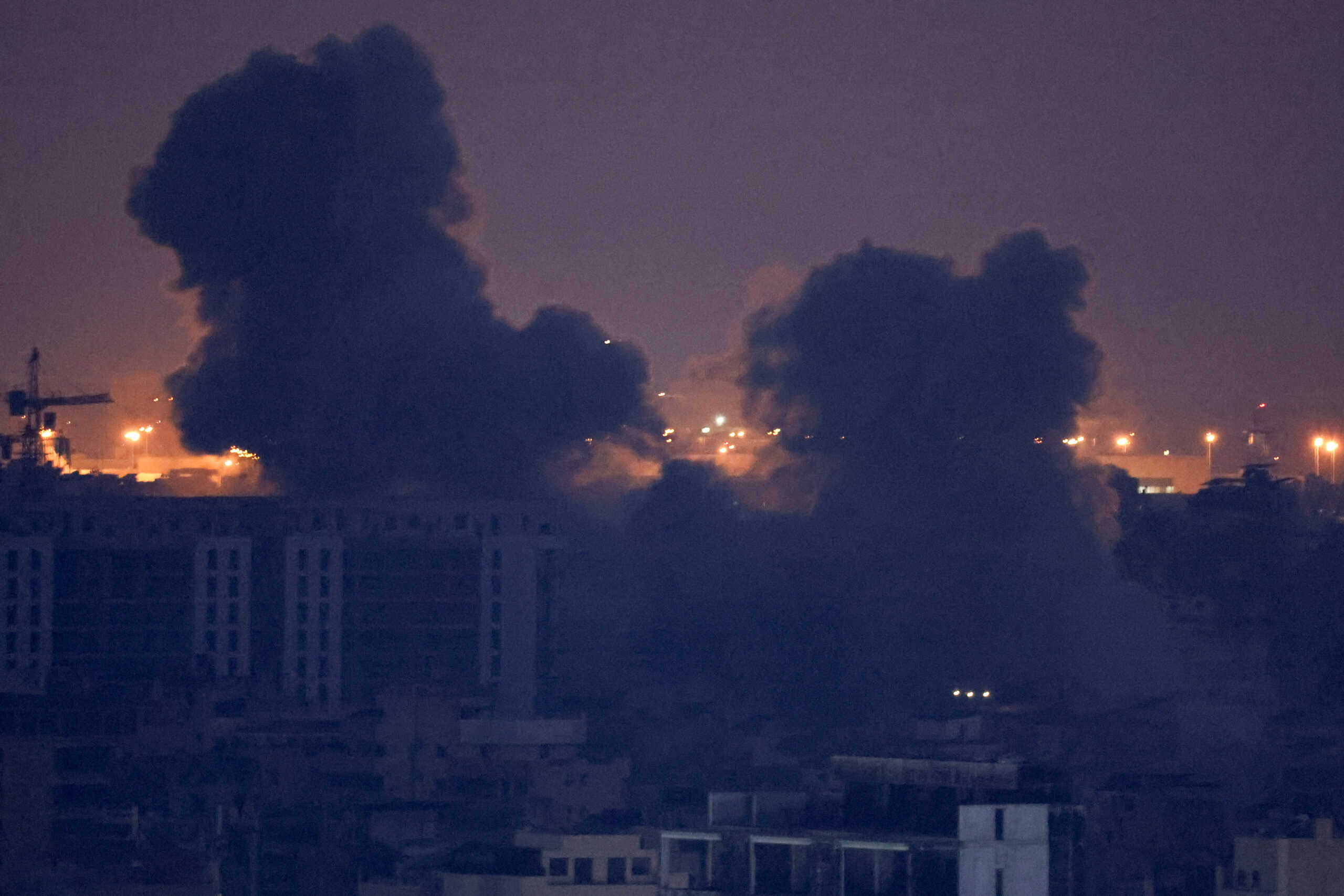Smoke billows over Beirut southern suburbs after a strike, amid the ongoing hostilities between Hezbollah and Israeli forces, as seen from Sin El Fil, Lebanon October 9, 2024.REUTERS