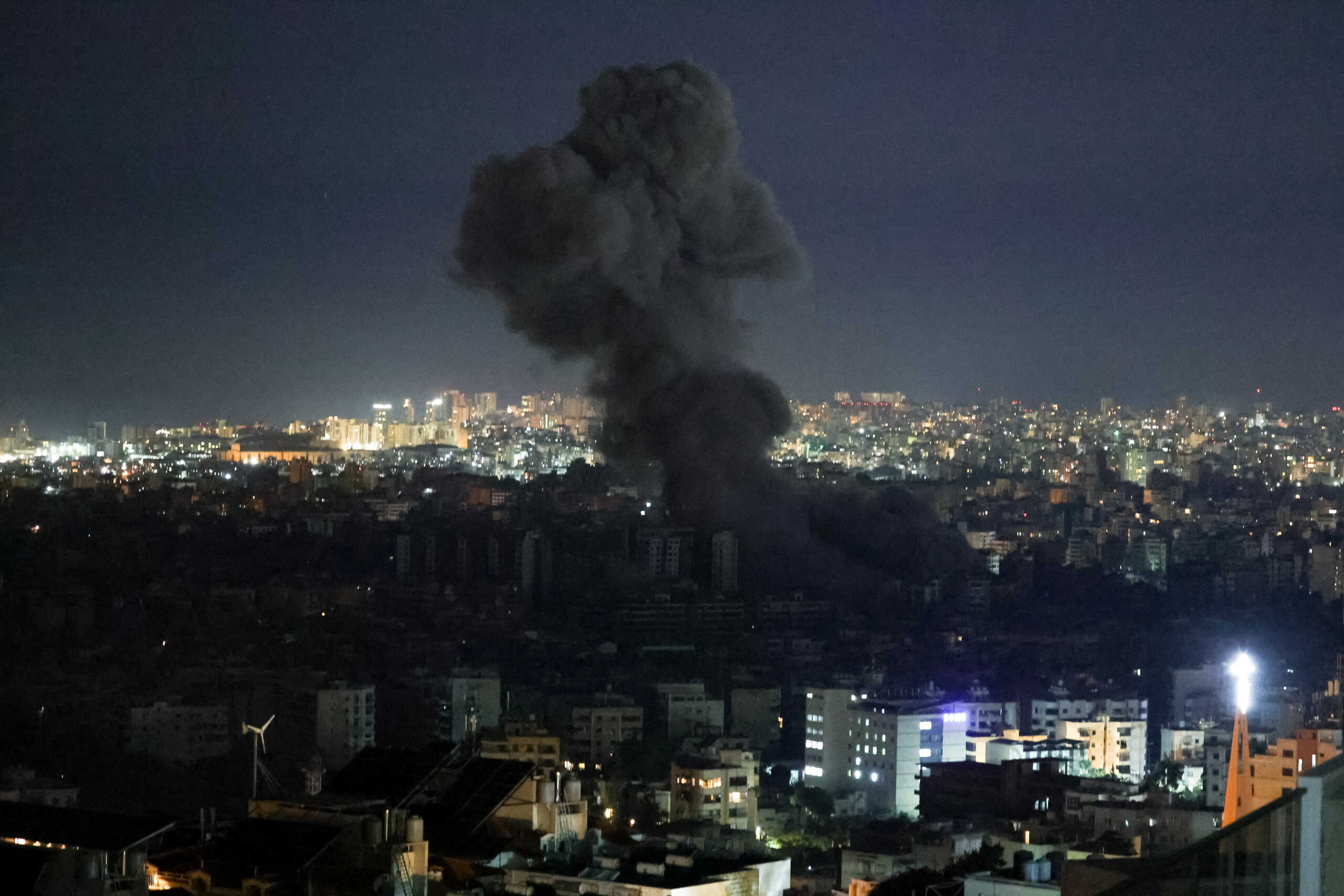 Smoke billows over Beirut's southern suburbs, after an Israeli strike, amid the ongoing hostilities between Hezbollah and Israeli forces, as seen from Baabda, Lebanon October 24, 2024. REUTERS