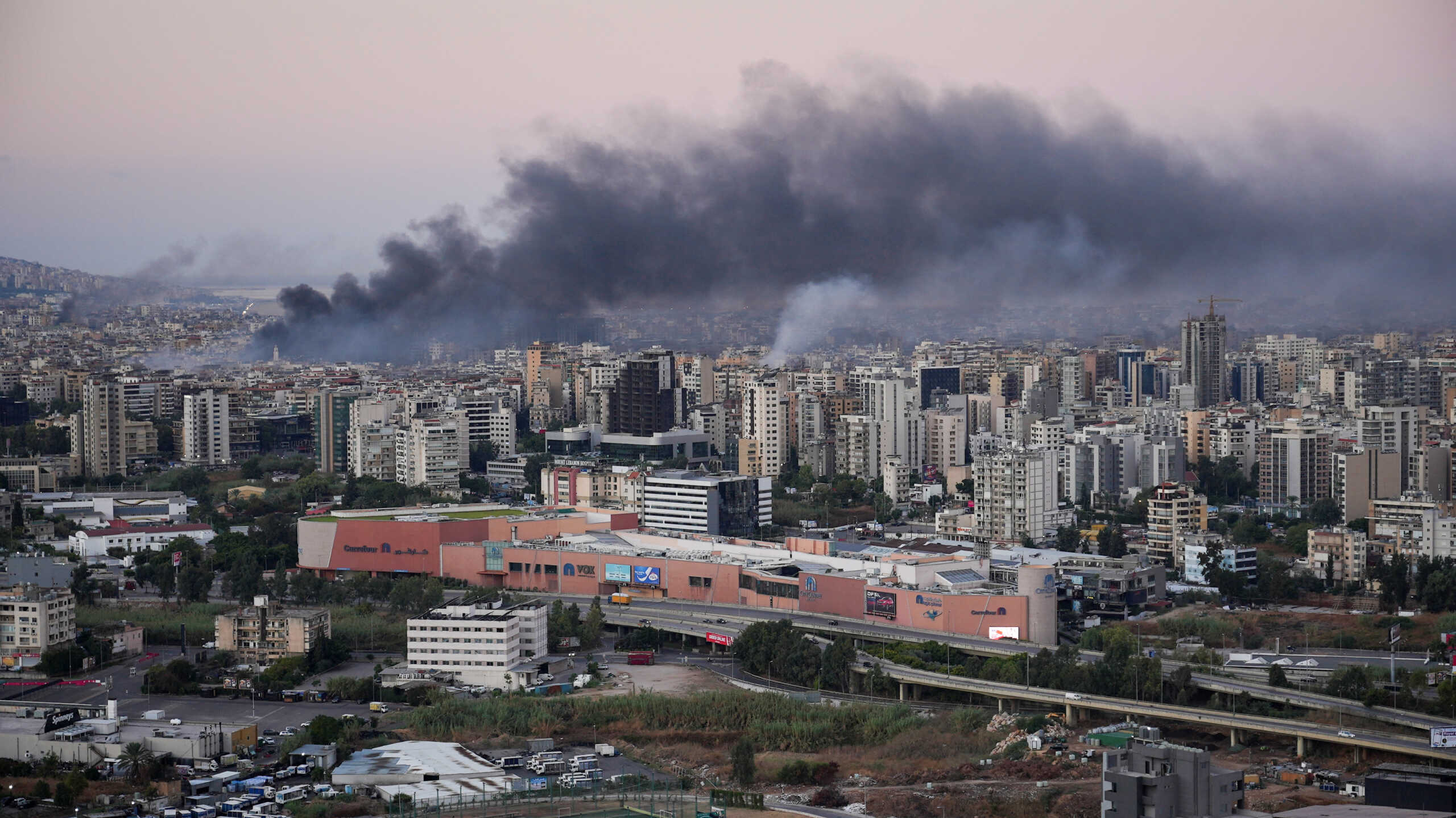 Smoke billows over Beirut, after overnight Israeli air strikes, as seen from Sin El Fil, Lebanon October 3, 2024. REUTERS