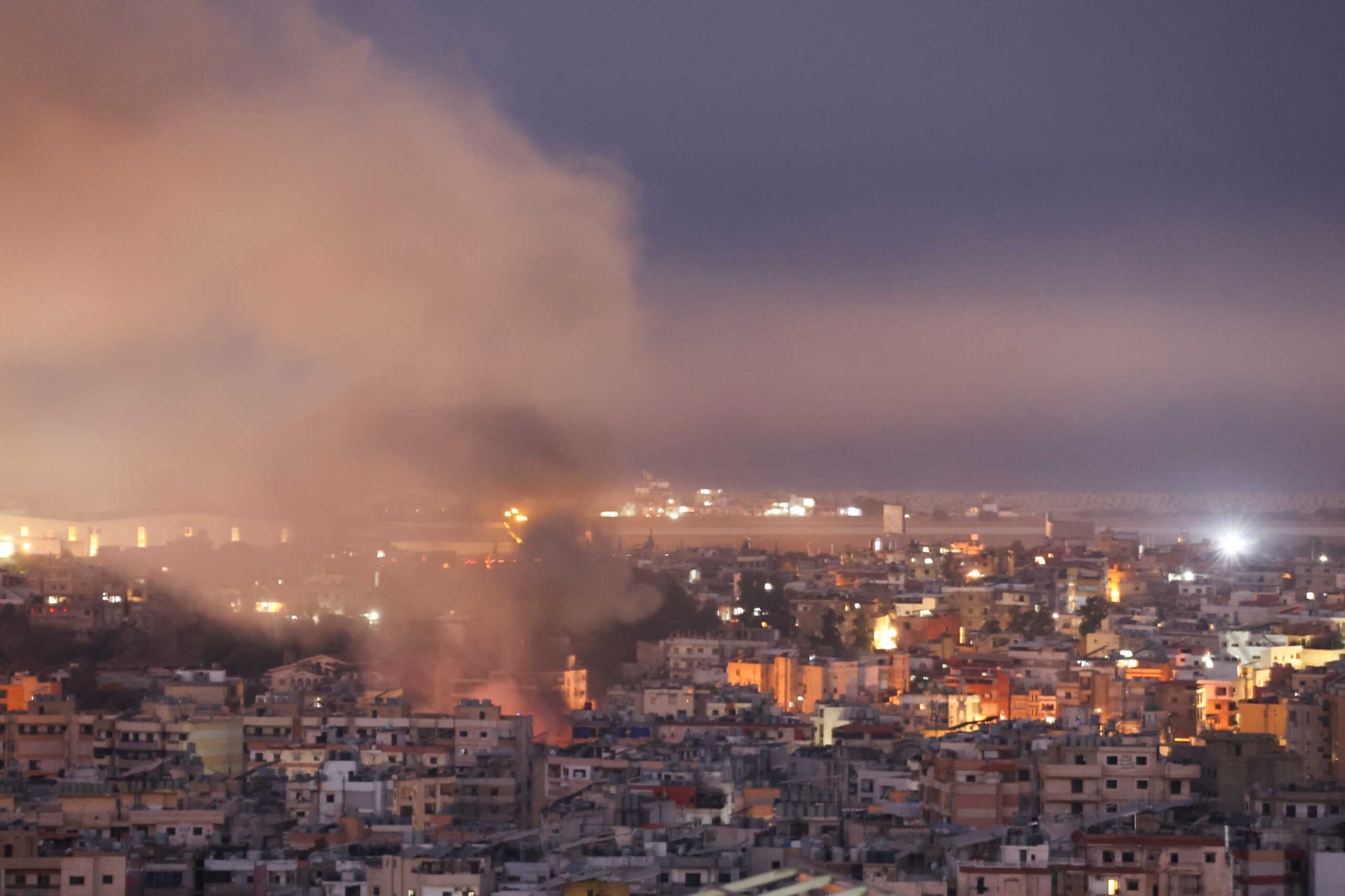 Smoke billows over Beirut's southern suburbs after an Israeli strike, amid the ongoing hostilities between Hezbollah and Israeli forces, as seen from Baabda, Lebanon October 22, 2024. REUTERS