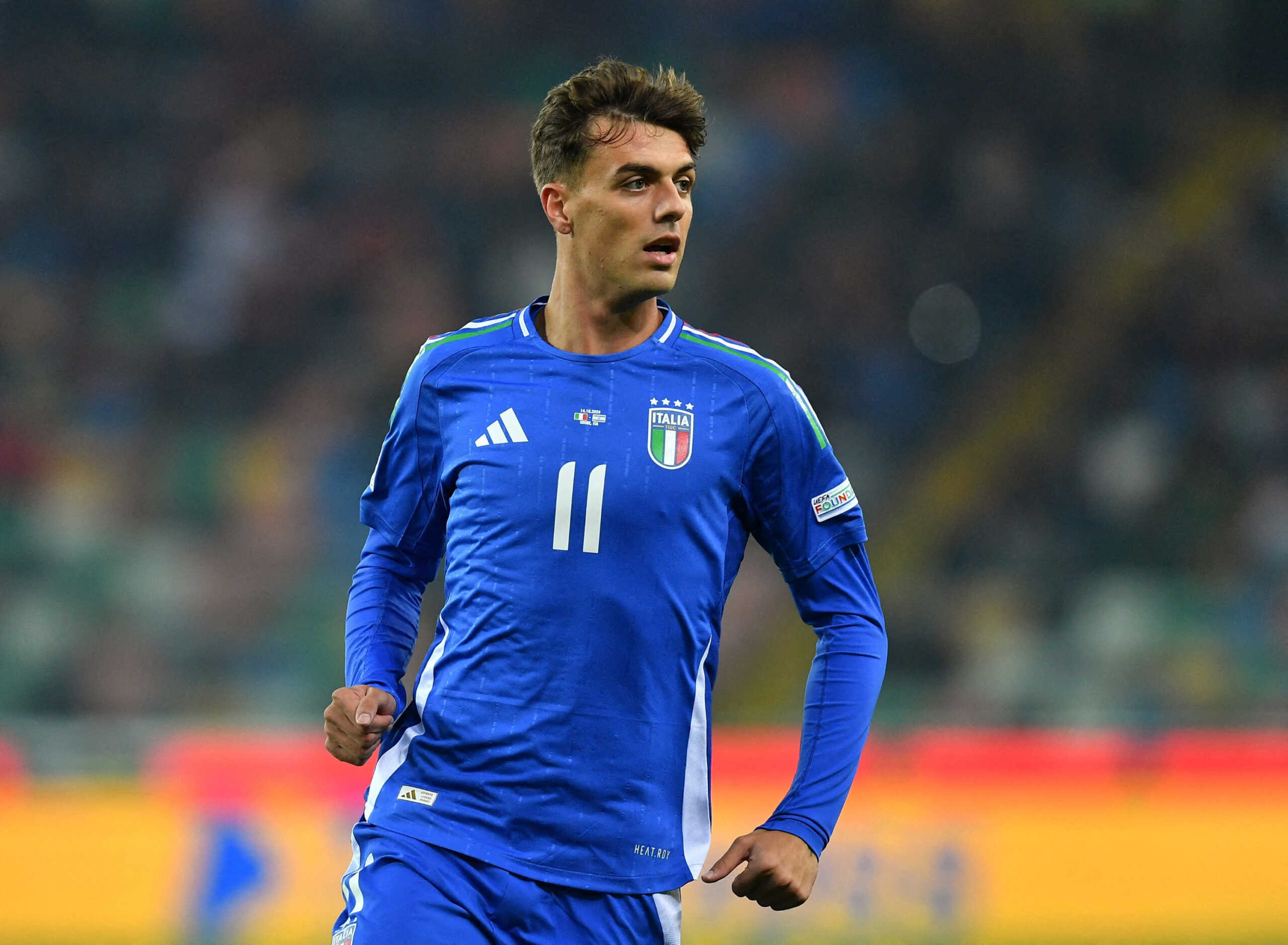 FILE PHOTO: Soccer Football - UEFA Nations League - Group A2 - Italy v Israel - Bluenergy Stadium, Udine, Italy - October 14, 2024 Italy's Daniel Maldini REUTERS