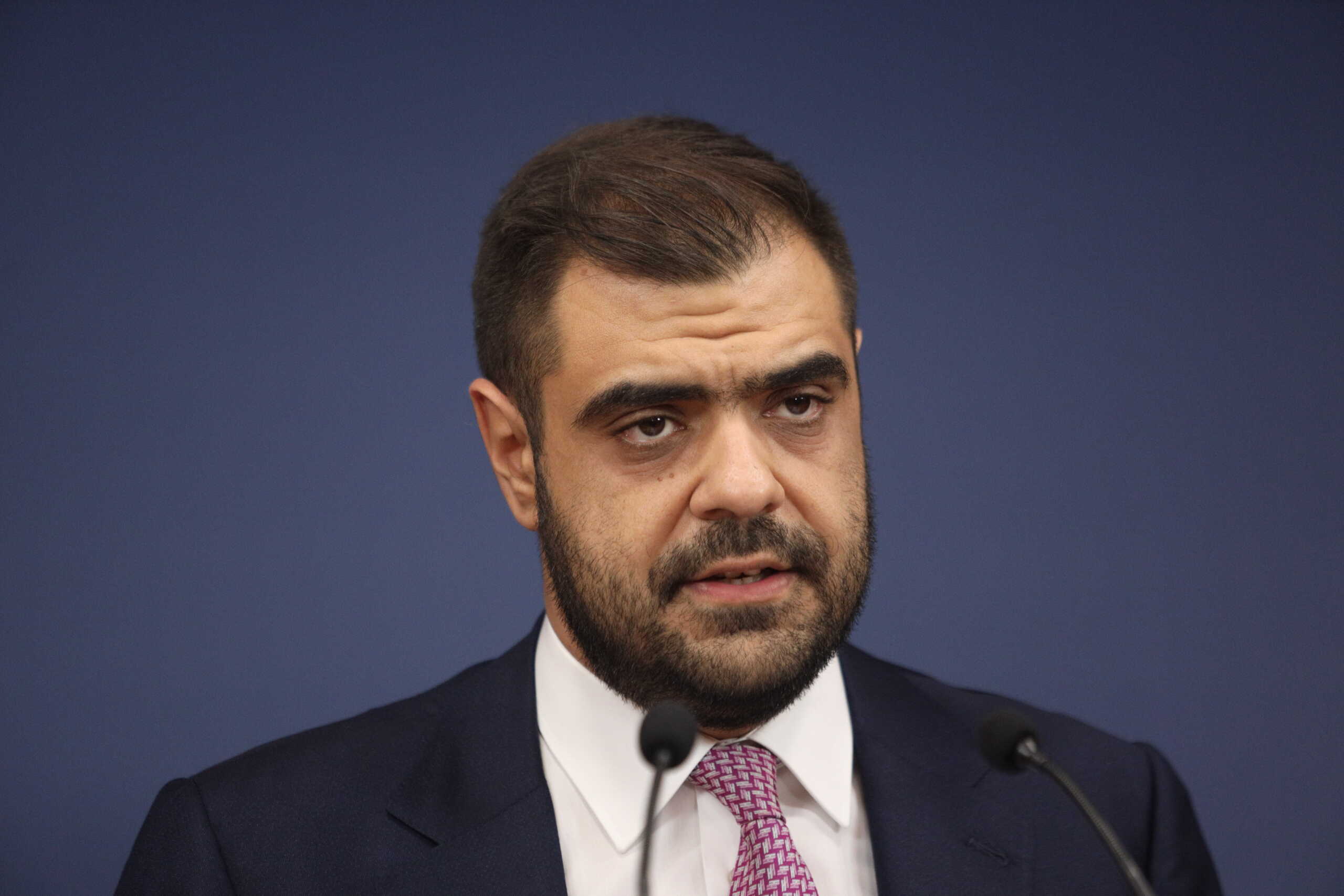 Ενημέρωση των πολιτικών συντακτών και των ανταποκριτών ξένου Τύπου από τον Κυβερνητικό Εκπρόσωπο Παύλο Μαρινάκη, Τρίτη 1 Οκτωβρίου 2024. 
(ΓΙΑΝΝΗΣ ΠΑΝΑΓΟΠΟΥΛΟΣ