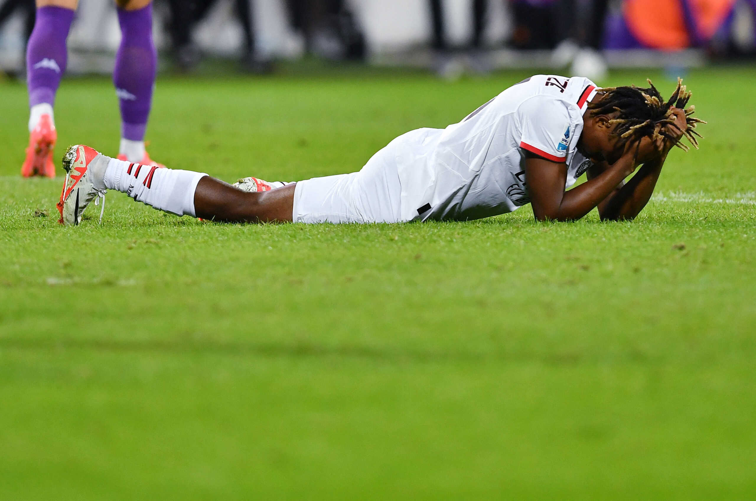 Soccer Football - Serie A - Fiorentina v AC Milan - Stadio Artemio Franchi, Florence, Italy - October 6, 2024 AC Milan's Samuel Chukwueze reacts REUTERS