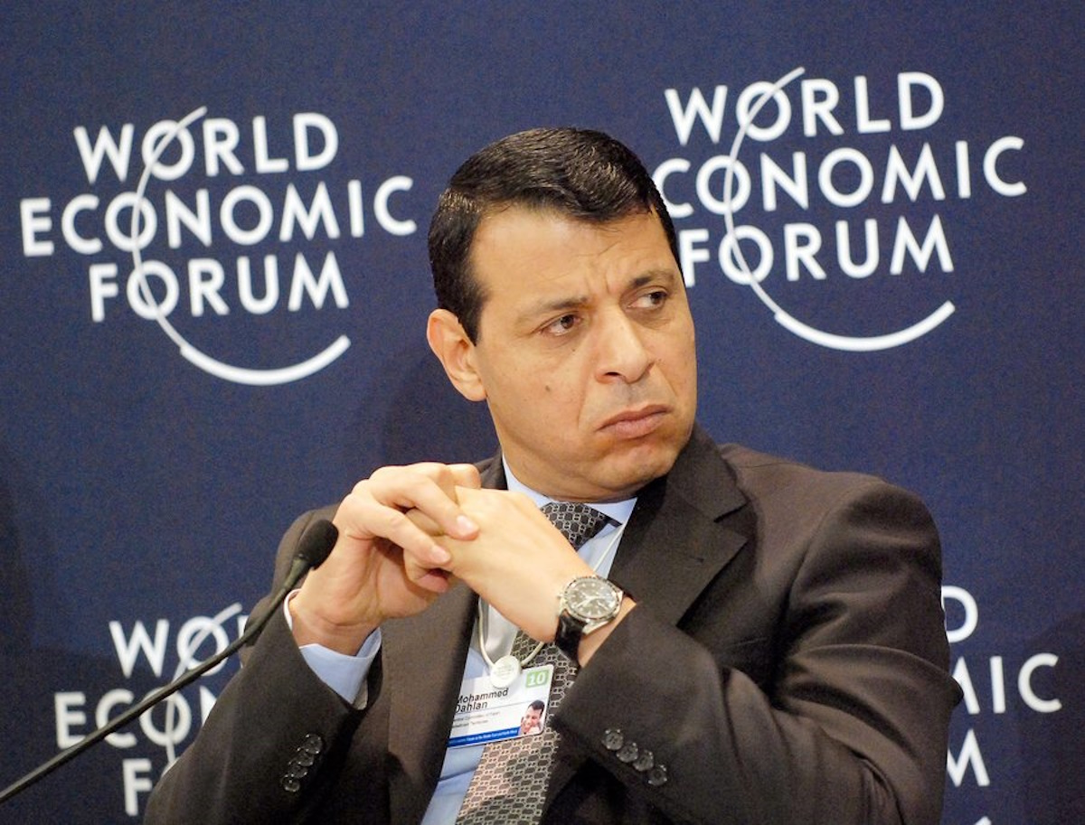 epa02415144 Mohammed Dahlan, member of the central committee of the Palestinian Fatah faction, attends the World Economic Forum on the Middle East and North Africa in Marrakech, Morocco, 27 October 2010. The World Economic Forum on the Middle East and North Africa takes place in Marrakech from 26 to 28 October, under the theme 'Purpose, Resilience and Prosperity'. It is due to gather the most proleaders from business, government and civil society to renew the region's growth and development strategies.  EPA