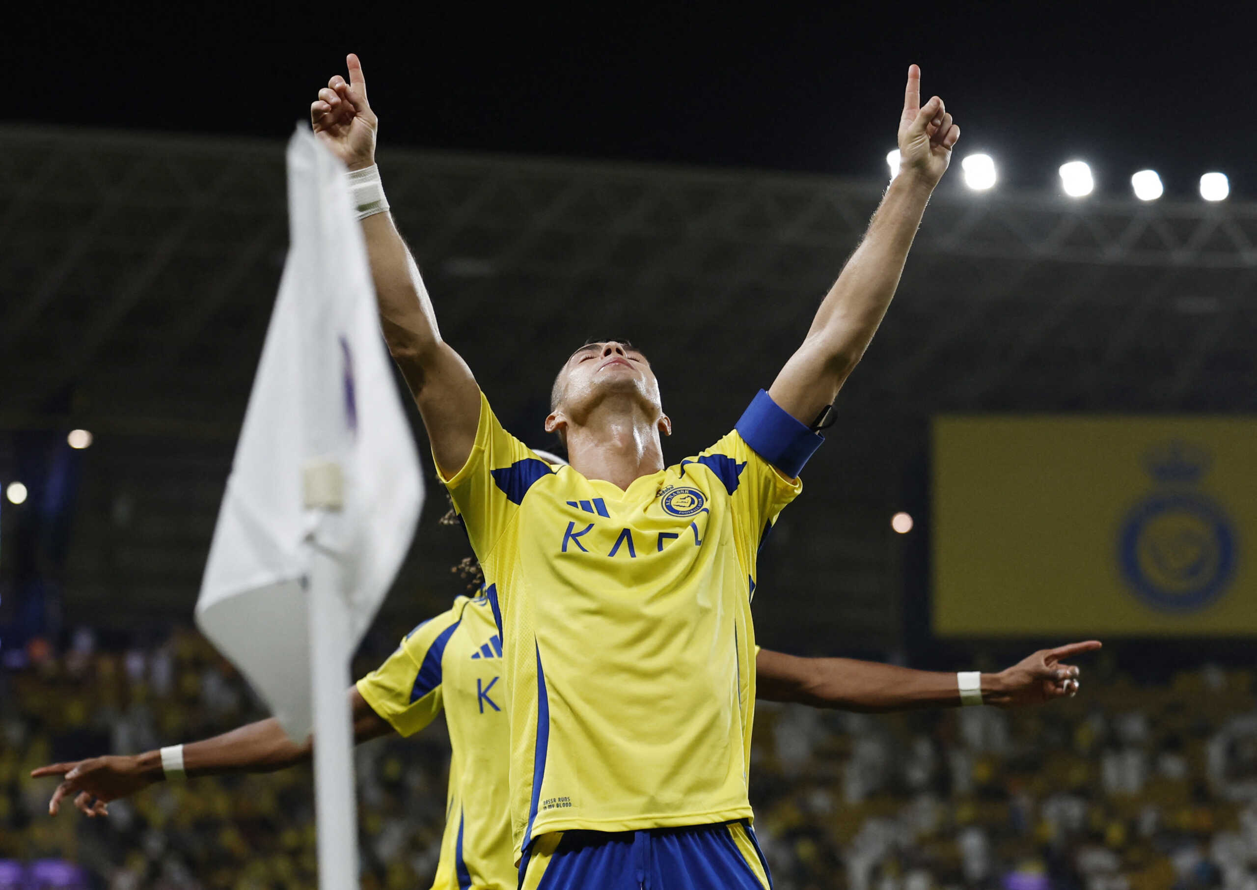 Soccer Football - Asian Champions League - Group B - Al Nassr v Al Rayyan - Al-Awwal Park, Riyadh, Saudi Arabia - September 30, 2024 Al Nassr's Cristiano Ronaldo celebrates scoring their second goal REUTERS