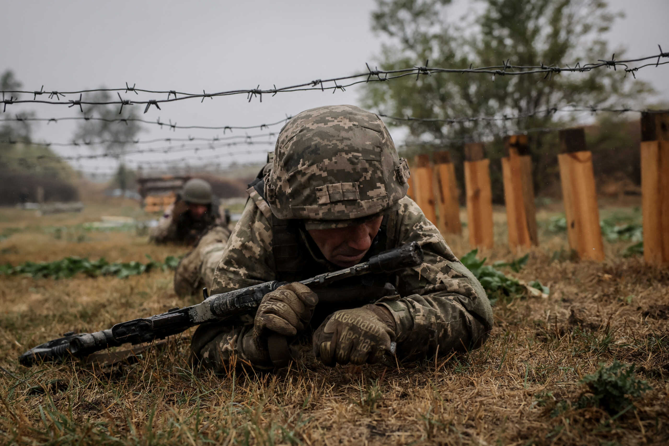 New recruits of the 24th Separate Mechanized Brigade of the Ukrainian Armed Forces, named after King Danylo, attend a tactical exercise, amid Russia's attack on Ukraine, in Donetsk region, Ukraine October 14, 2024. Oleg Petrasiuk