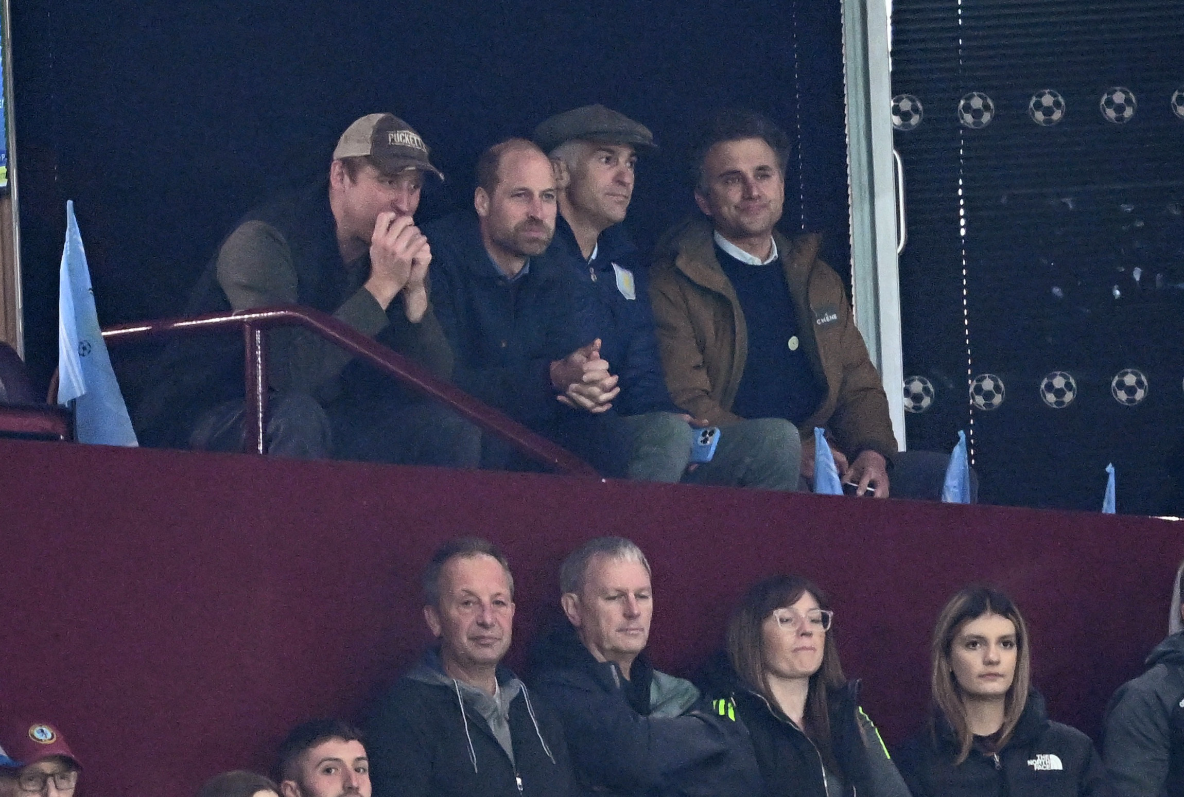 Soccer Football - Champions League - Aston Villa v Bayern Munich - Villa Park, Birmingham, Britain - October 2, 2024 Britain's Prince William, the Prince of Wales and President of the Football Association, in the stands during the match REUTERS