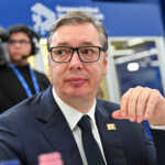 Serbia's President Aleksandar Vucic attends the European Political Community Summit at the Puskas Arena, in Budapest, Hungary, November 7, 2024. REUTERS