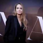 epa11667174 US actor Angelina Jolie poses on the red carpet as she arrives for the premiere of the film 'Maria' at the BFI London Film Festival, in London, Britain, 18 October 2024. The 68th edition of the annual film festival runs from 09 to 20 October 2024.  EPA