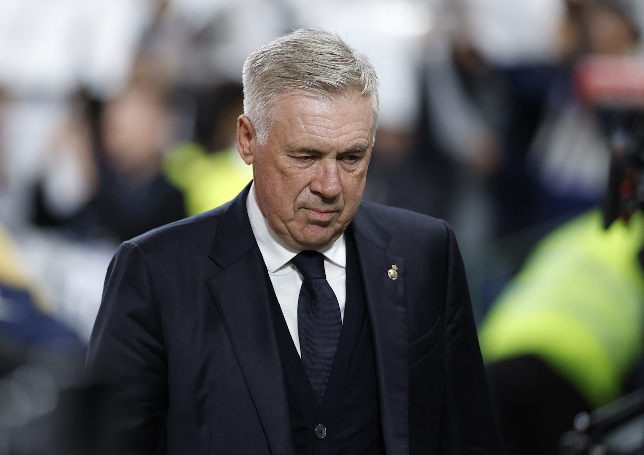 Soccer Football - LaLiga - Real Madrid v FC Barcelona - Santiago Bernabeu, Madrid, Spain - October 26, 2024 Real Madrid coach Carlo Ancelotti before the match REUTERS