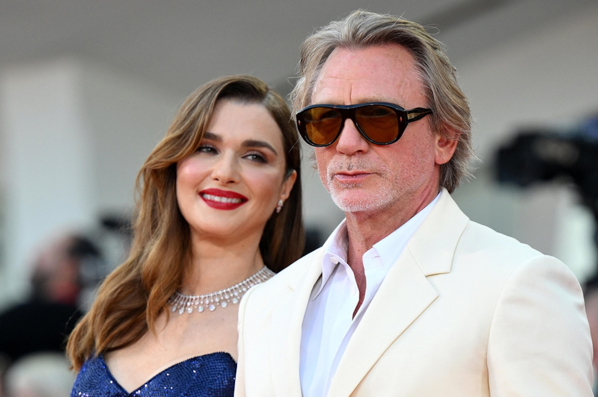 epa11582604 British actor Daniel Craig with his wife British actor Rachel Weisz attend the premiere of film 'Queer' during the 81st annual Venice International Film Festival, in Venice, Italy, 03 September 2024. The movie is presented in official competition 'Venezia 81' at the festival running from 28 August to 07 September 2024.  EPA