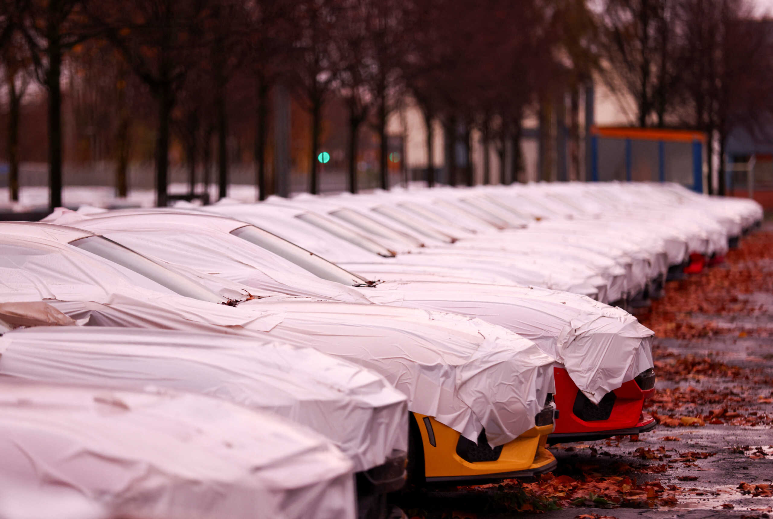 Cars stand on the company site of the Ford plant in Cologne, Germany, November 20, 2024. REUTERS