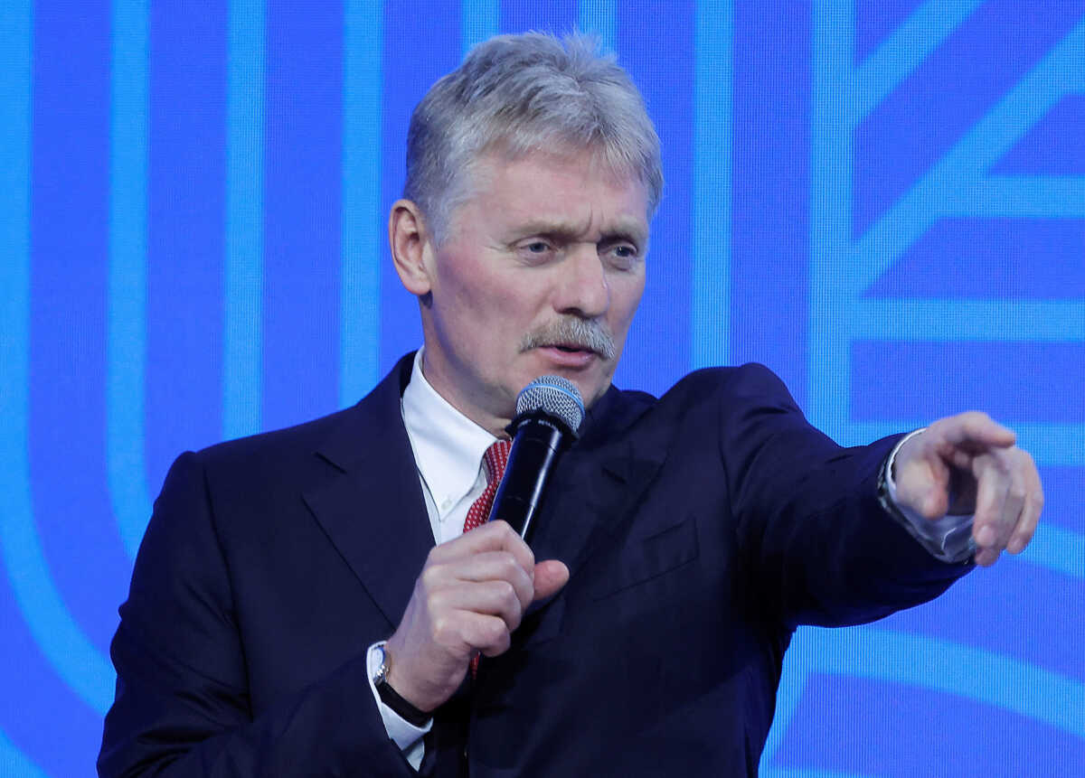Kremlin spokesman Dmitry Peskov attends a press conference of Russian President Vladimir Putin speaks at the BRICS summit in Kazan, Russia October 24, 2024. REUTERS