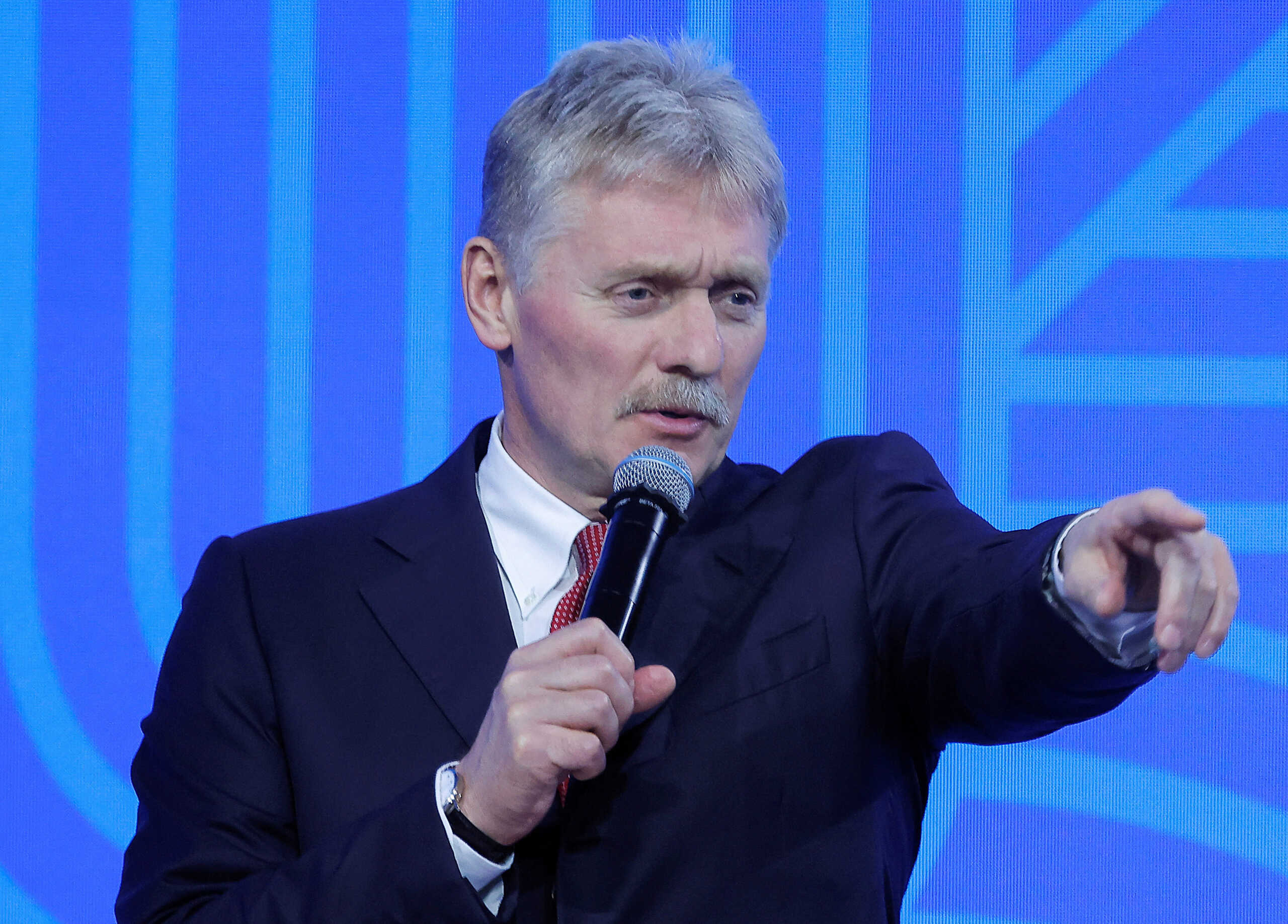Kremlin spokesman Dmitry Peskov attends a press conference of Russian President Vladimir Putin speaks at the BRICS summit in Kazan, Russia October 24, 2024. REUTERS