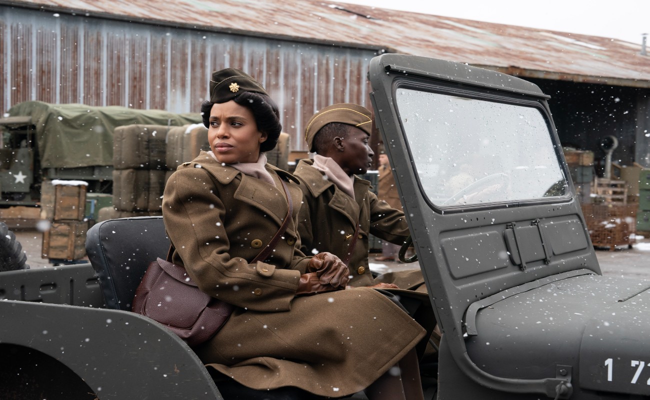 The Six Triple Eight. Kerry Washington as Major Charity Adams in The Six Triple Eight. Cr. Bob Mahoney