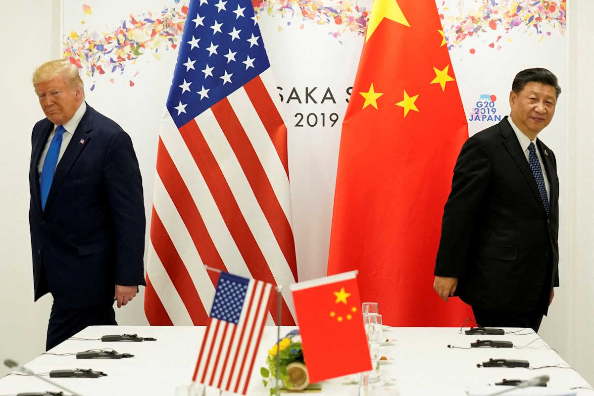 U.S. President Donald Trump attends a bilateral meeting with China's President Xi Jinping during the G20 leaders summit in Osaka, Japan, June 29, 2019. REUTERS