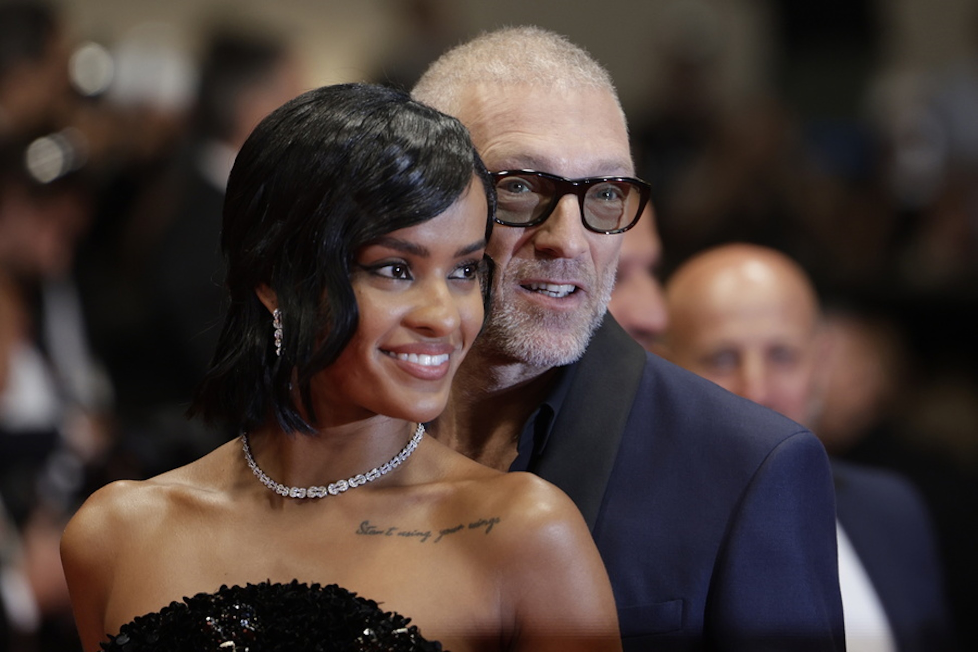 epa11359105 Vincent Cassel and Narah Baptista attend the premiere of 'Parthenope' during the 77th annual Cannes Film Festival, in Cannes, France, 21 May 2024. The movie is presented in competition of the film festival which runs from 14 to 25 May 2024.  EPA